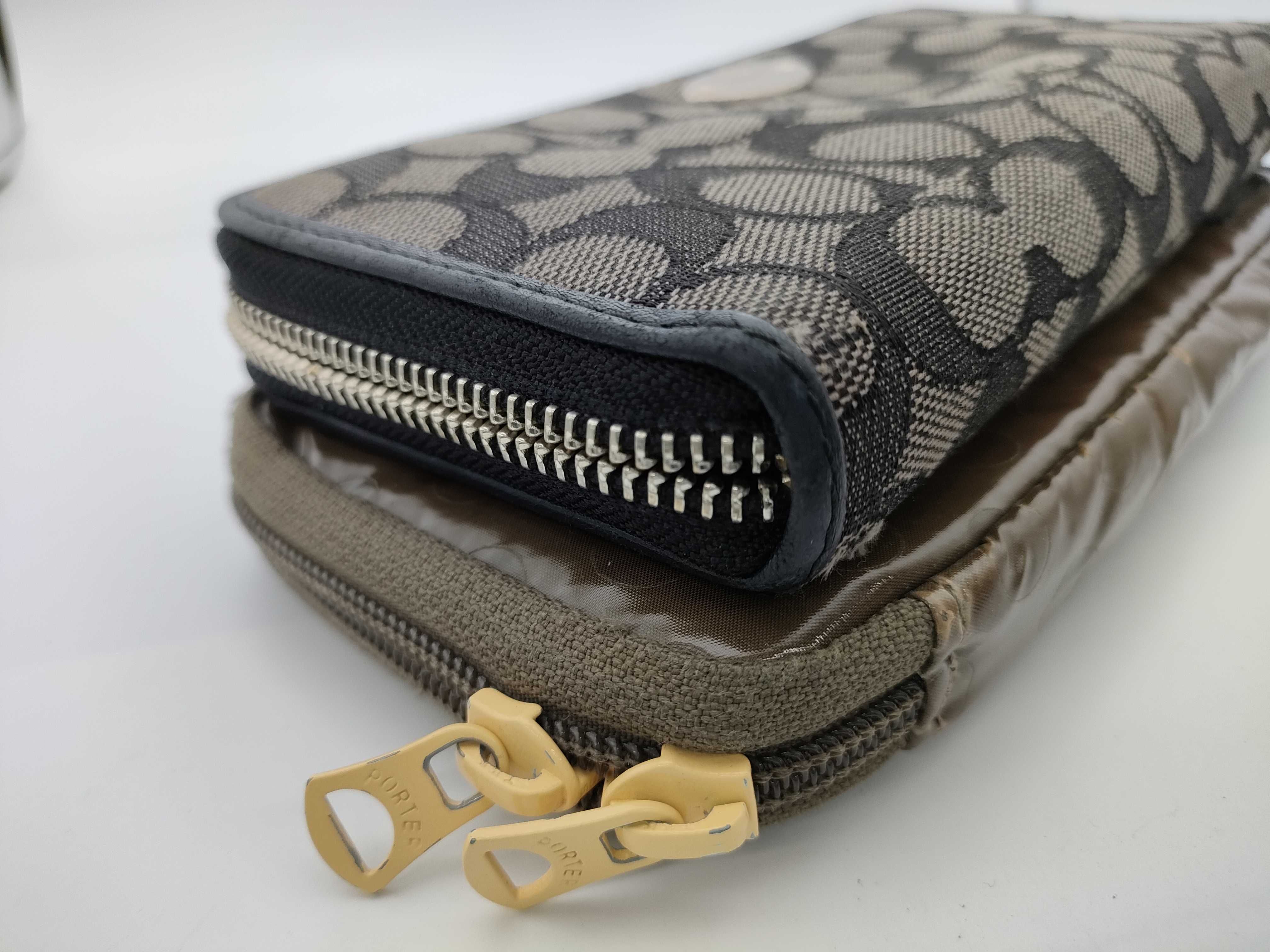 Coach and other brands wallet set, canvas/leather wallets — view 4