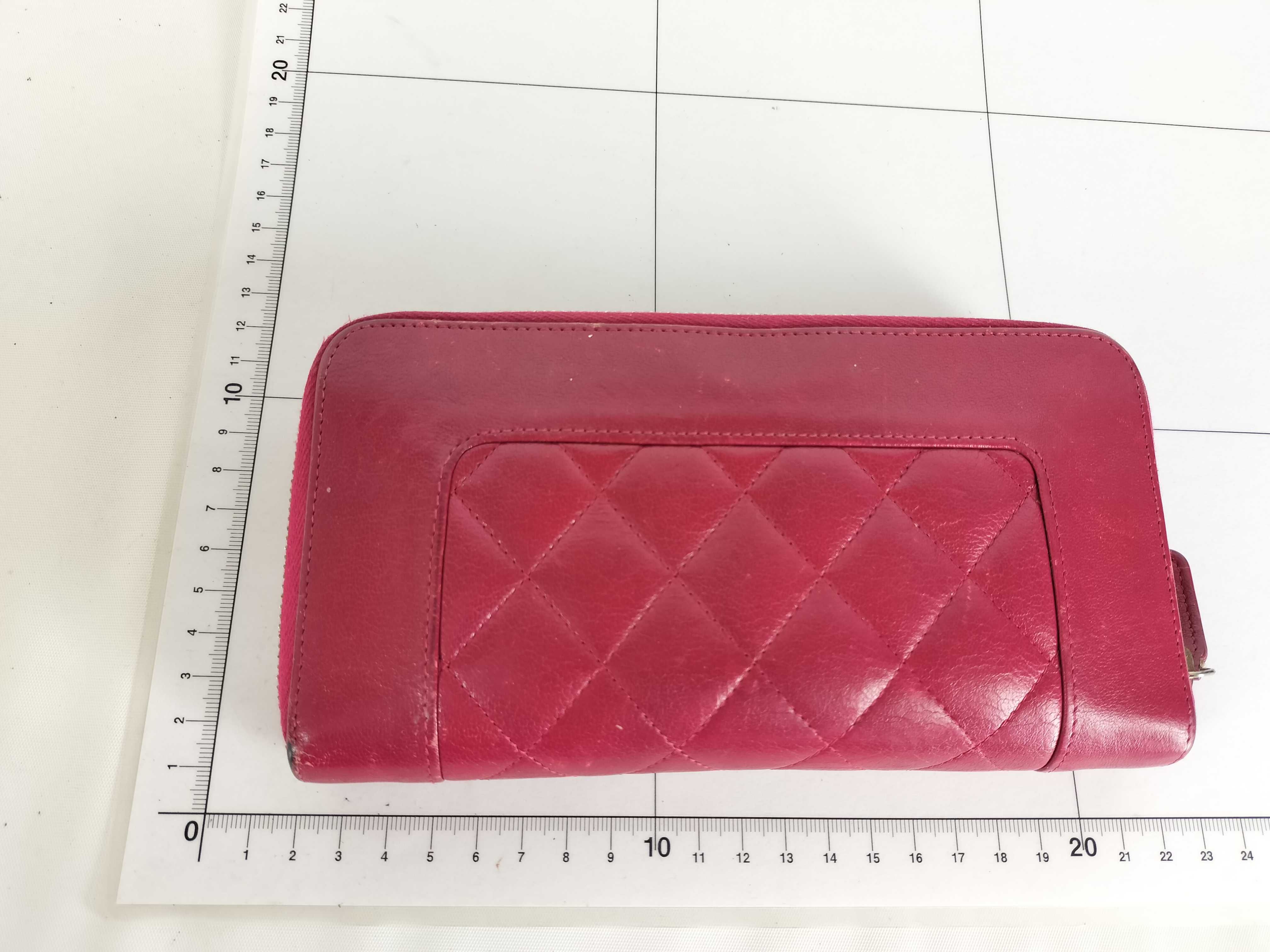 Coco Mark Pink Lambskin Long Wallet — view 12