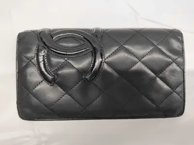Cambon Long Wallet with Box and Card Case