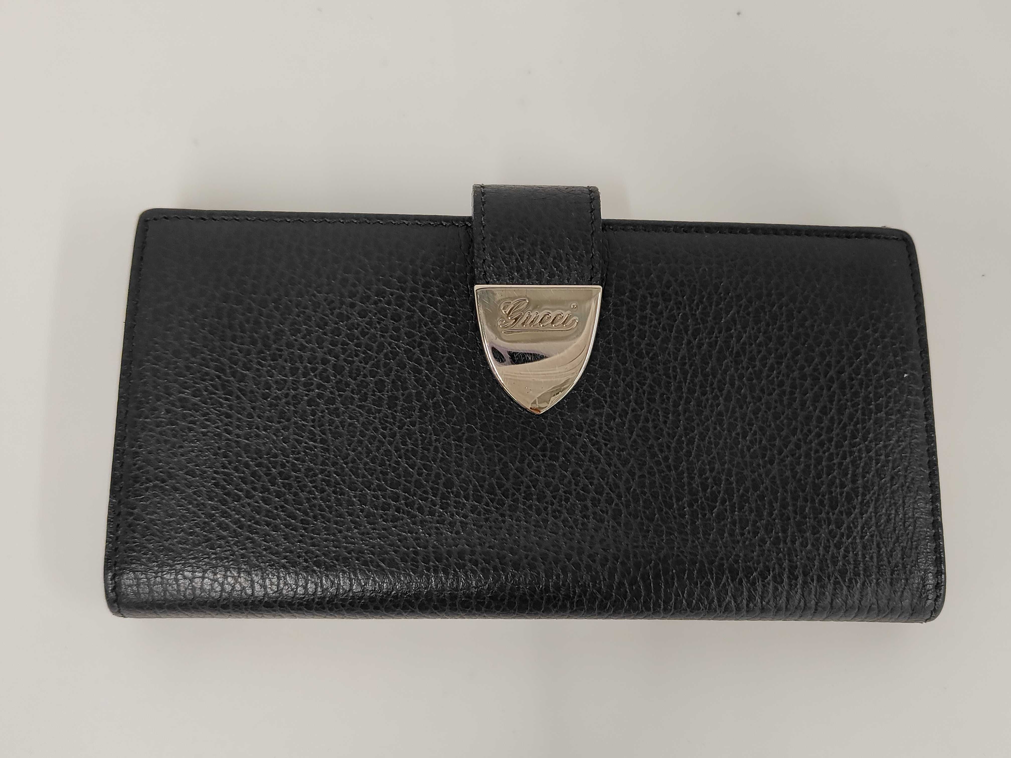231837・2149 Leather Long Wallet, Black