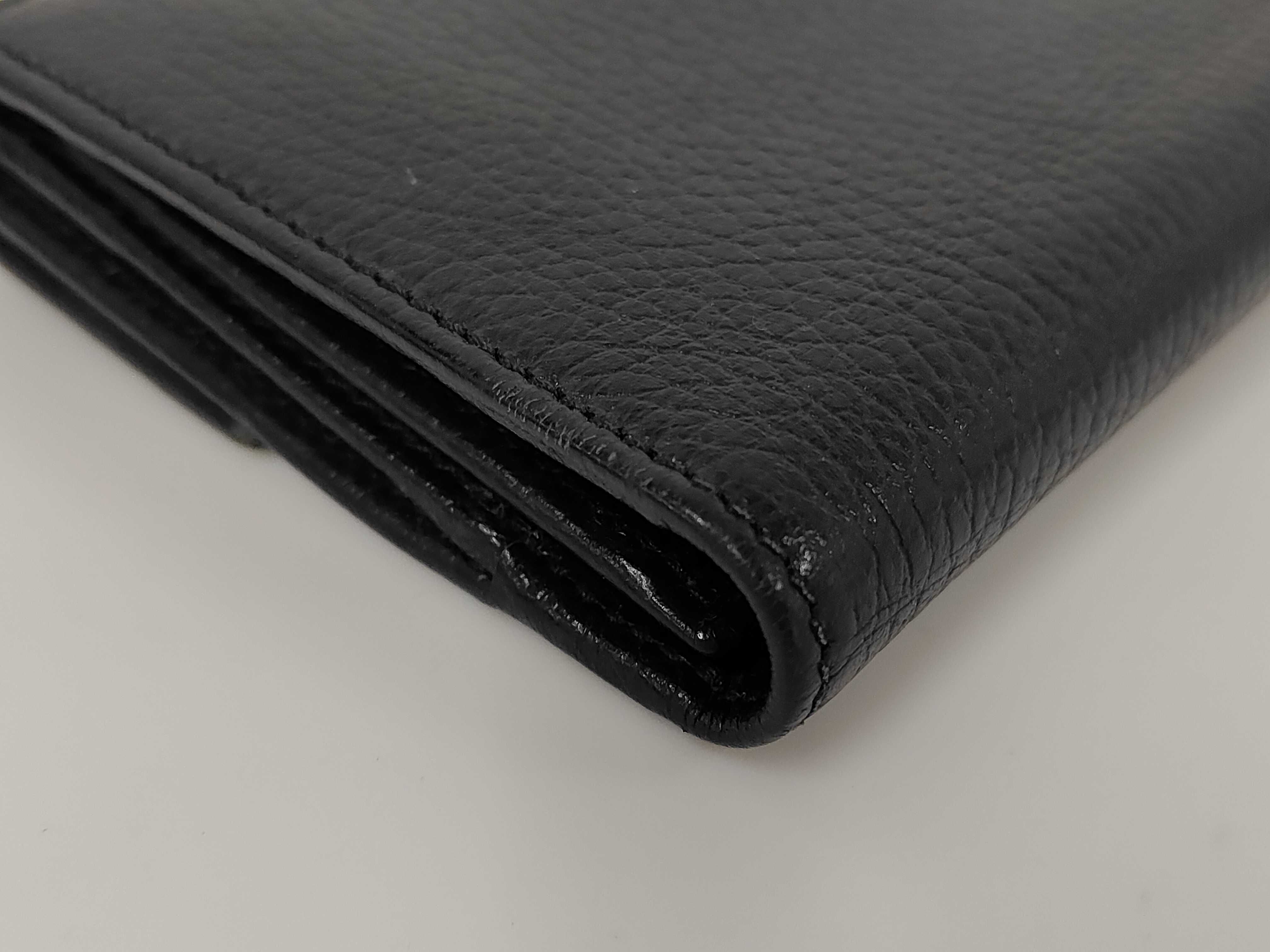 231837・2149 Leather Long Wallet, Black — view 3