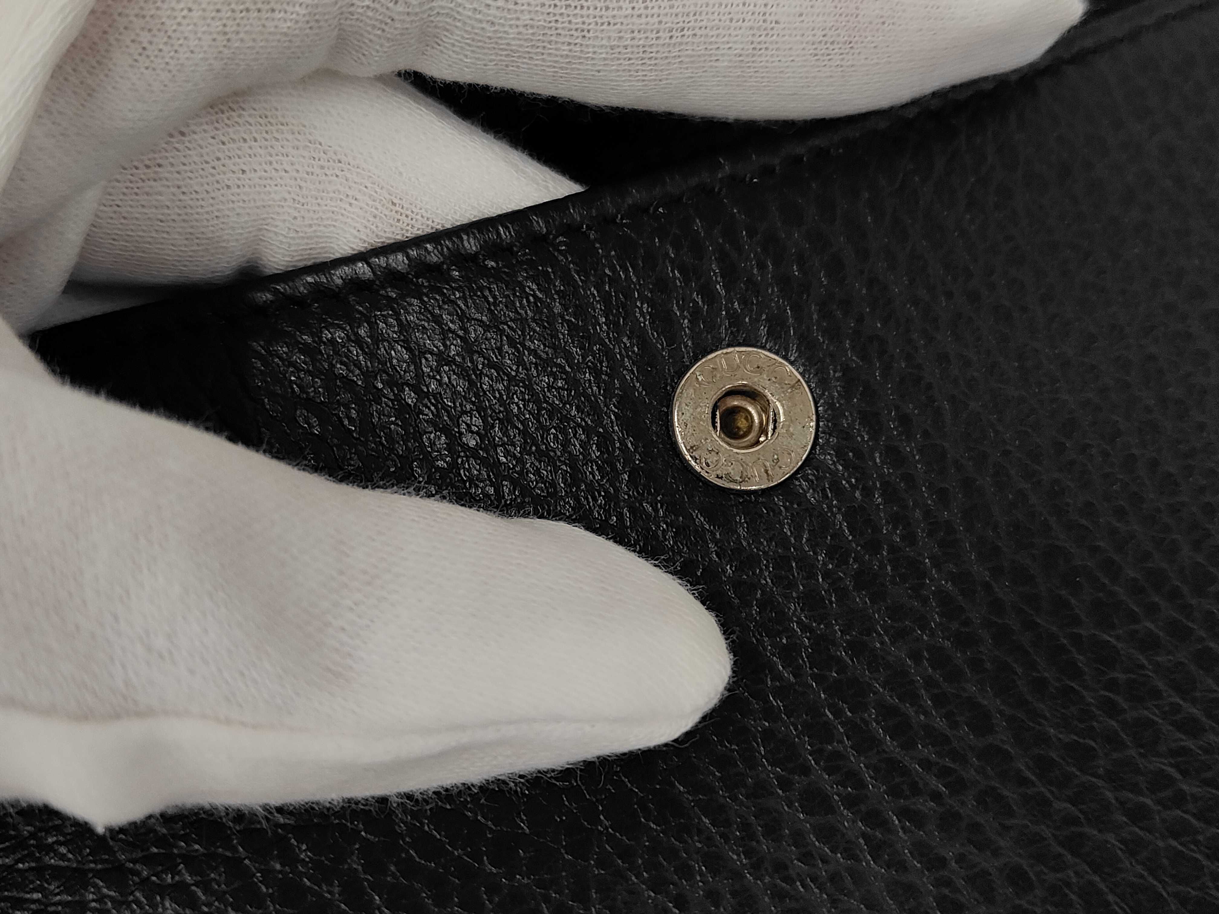 231837・2149 Leather Long Wallet, Black — view 6