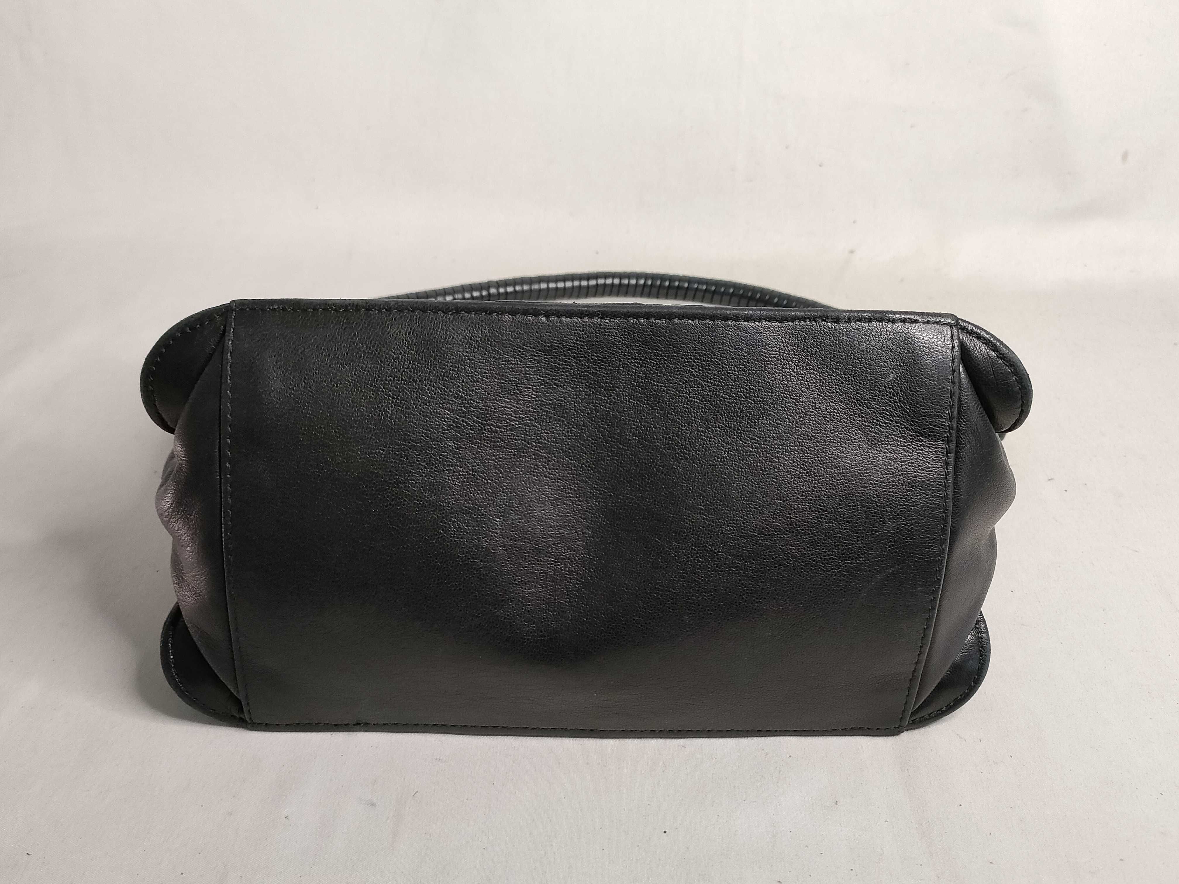 Intrecciato Leather Shoulder Bag, Black, 115655 (Shoulder Bag) — view 7