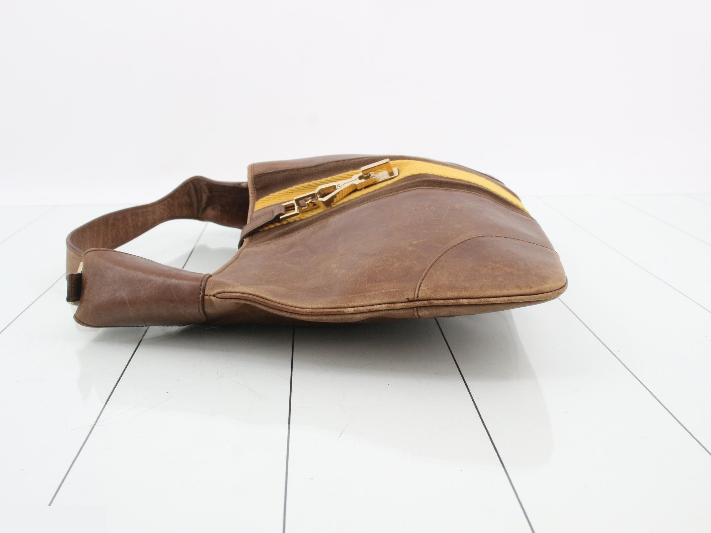 Jackie (bag) - Handbag, Sherry, Yellow, Brown — view 4