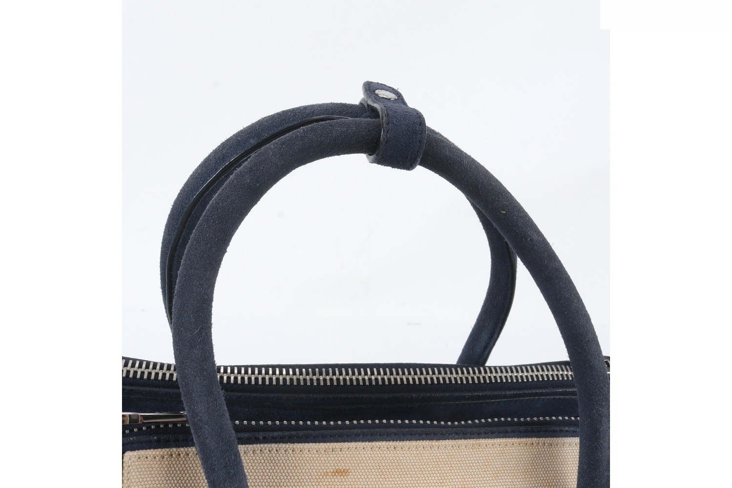 Triangle Logo Leather 2-Way Tote Bag — view 2