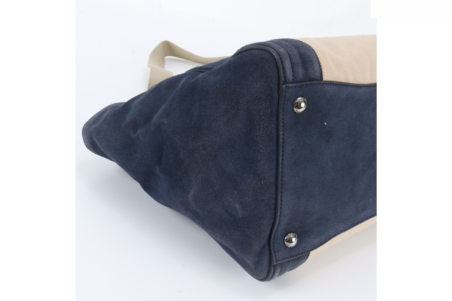 Triangle Logo Leather 2-Way Tote Bag — view 6