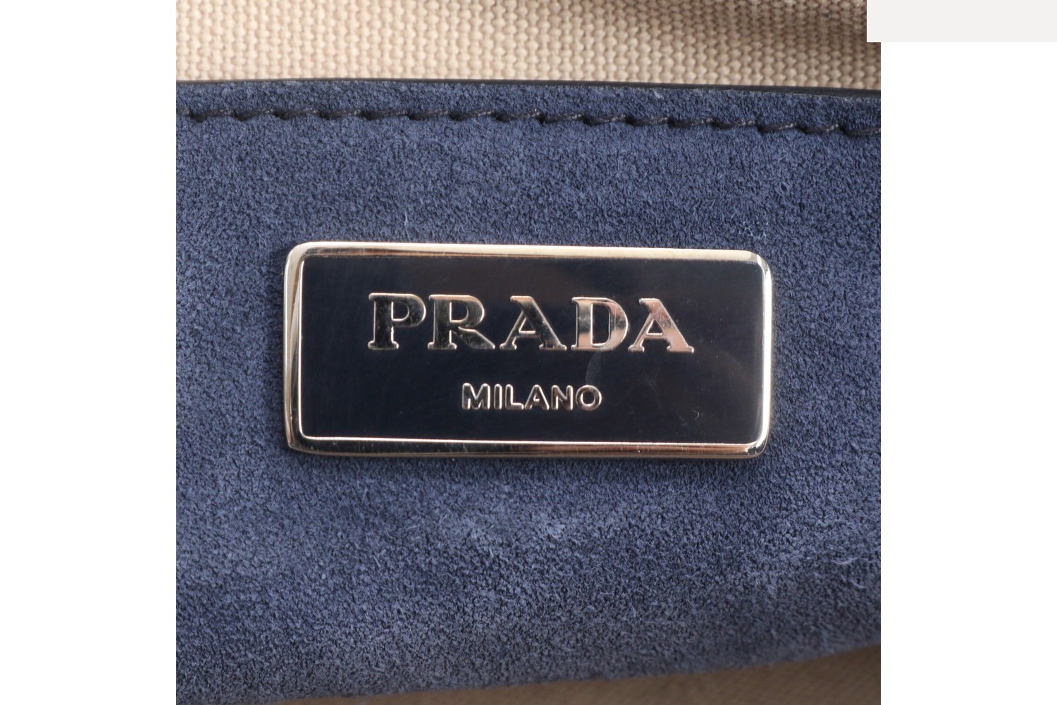 Triangle Logo Leather 2-Way Tote Bag — view 8