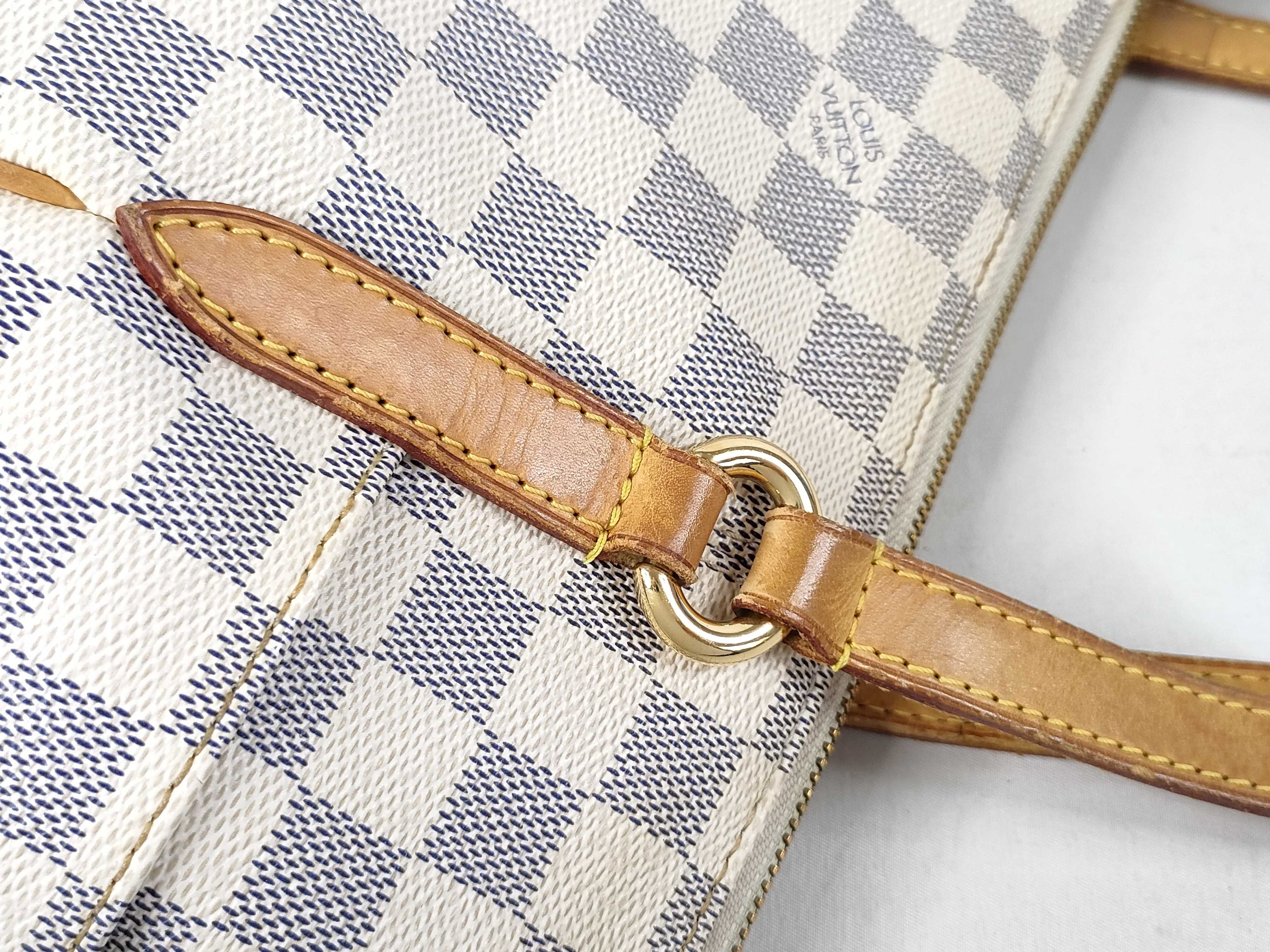 Damier Azur Totally MM N51262 DU2181 White Tote Bag — view 5