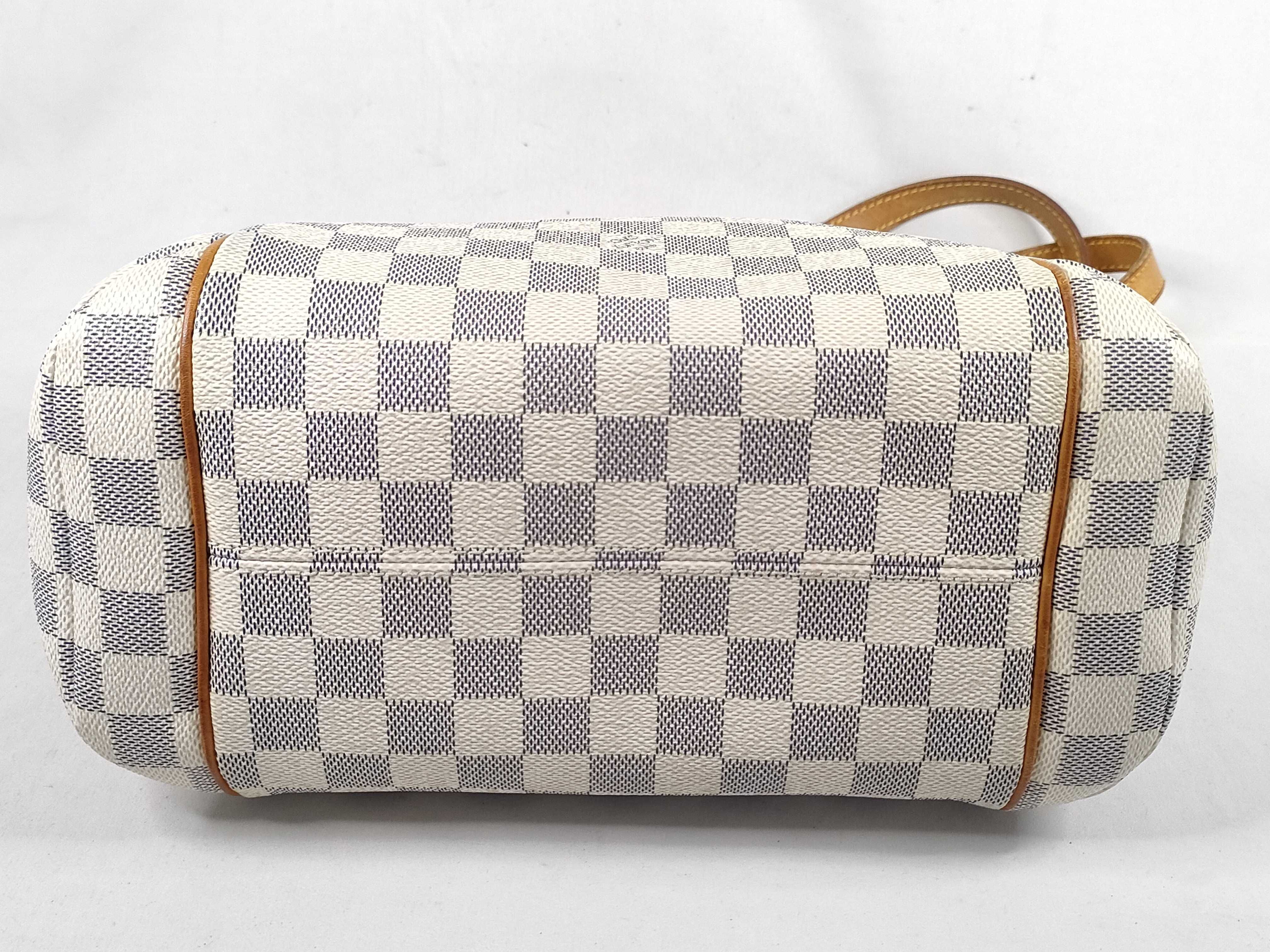 Damier Azur Totally MM N51262 DU2181 White Tote Bag — view 7