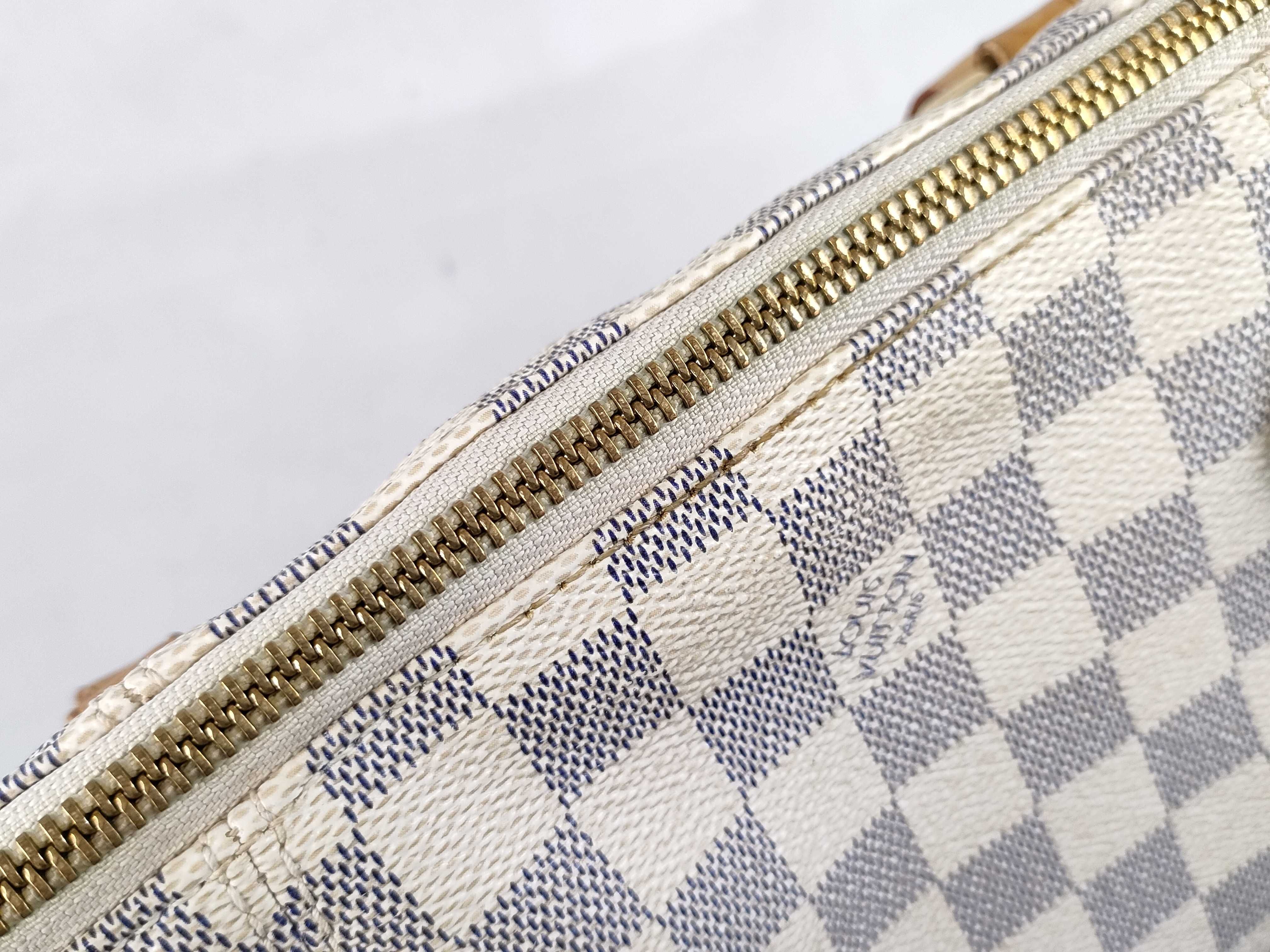 Damier Azur Totally MM N51262 DU2181 White Tote Bag — view 8