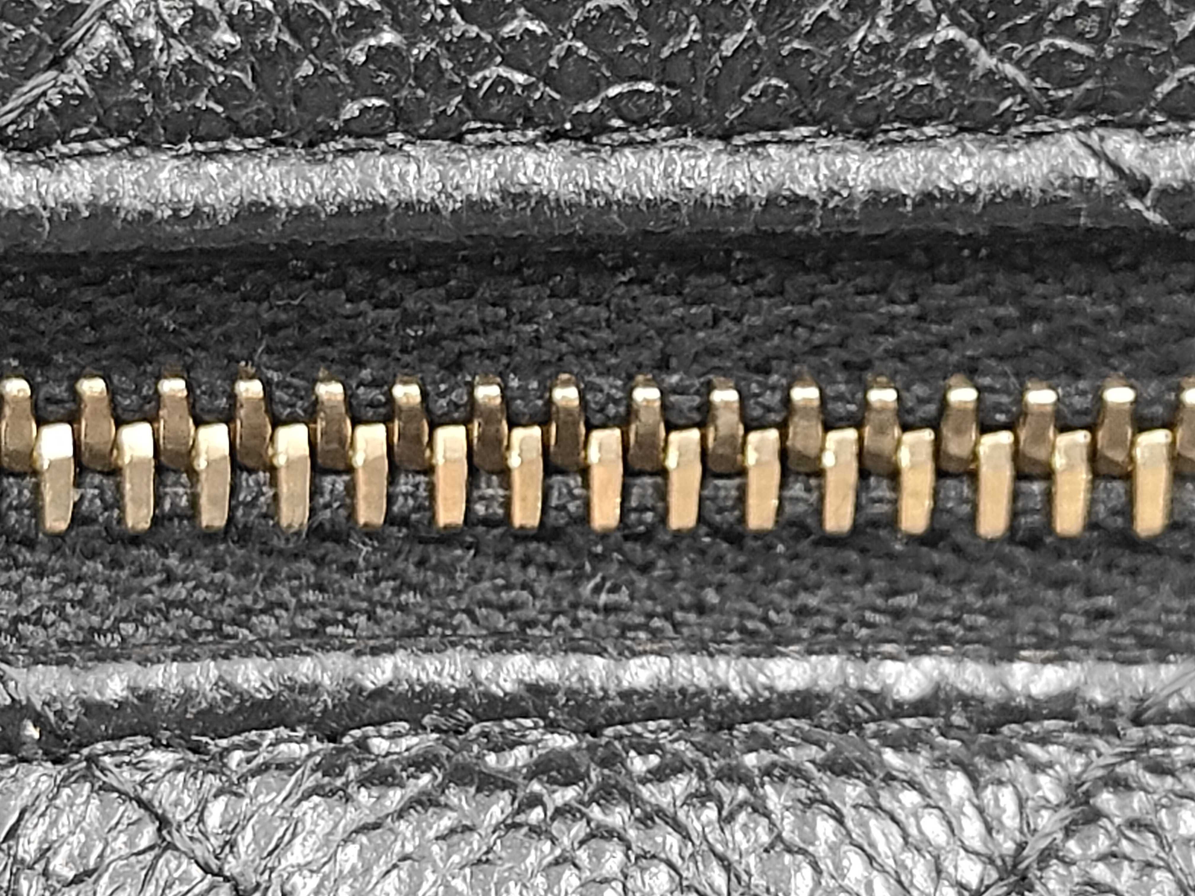 Matelassé handbag, caviar leather, black bag — view 5