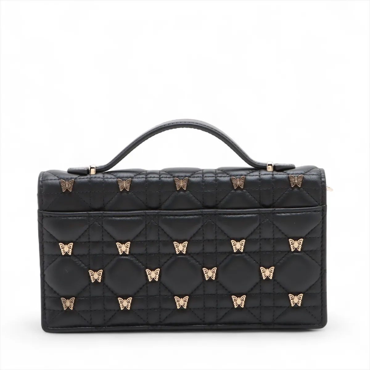 Cannage Miss Dior Leather 2WAY Shoulder Bag Black — view 2