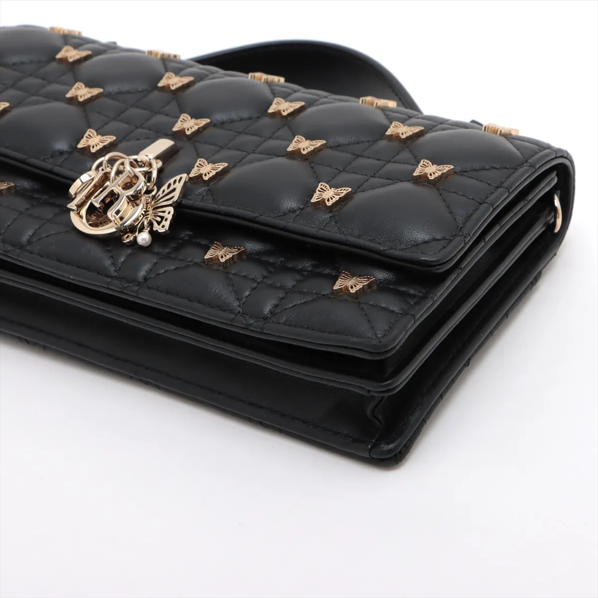 Cannage Miss Dior Leather 2WAY Shoulder Bag Black — view 3