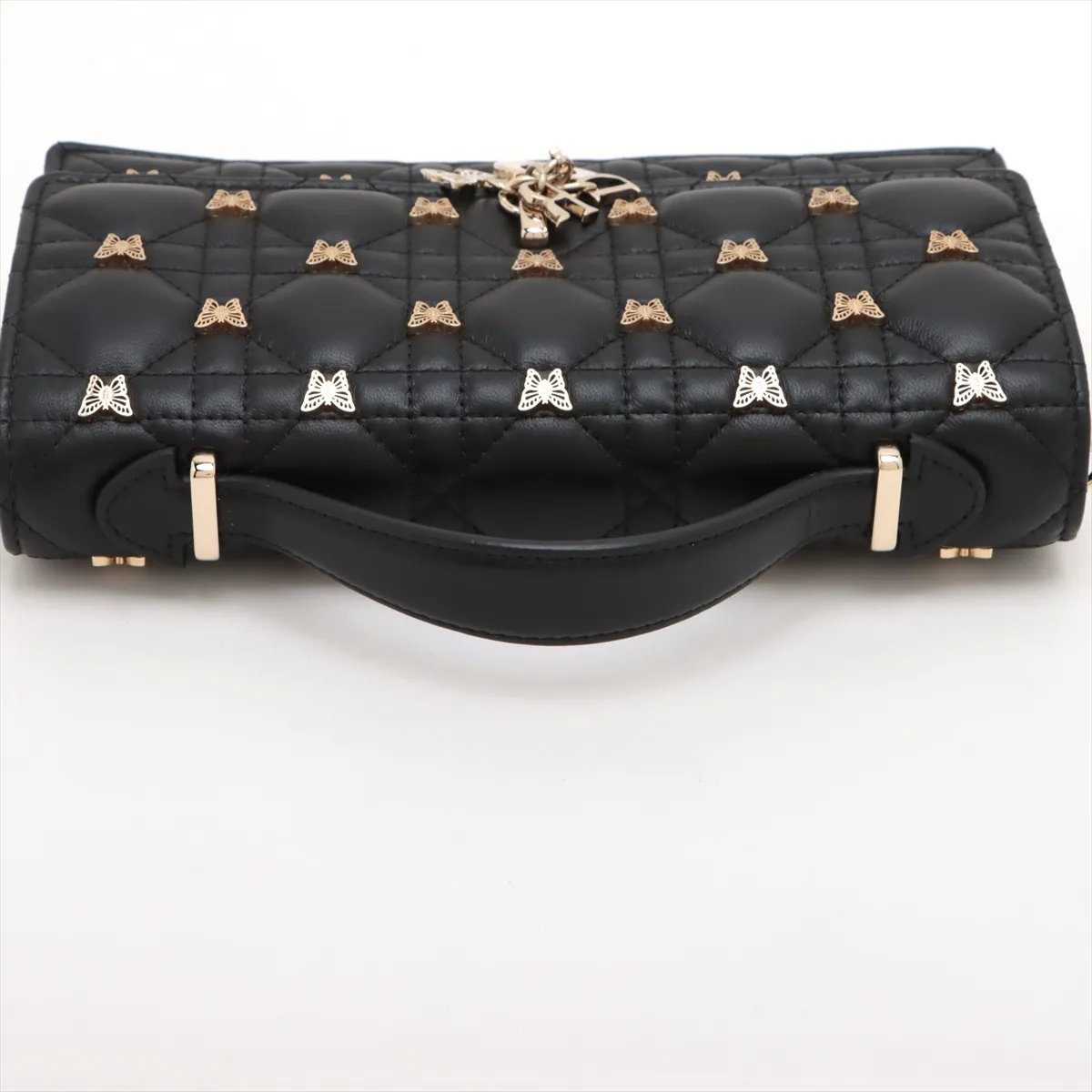 Cannage Miss Dior Leather 2WAY Shoulder Bag Black — view 5
