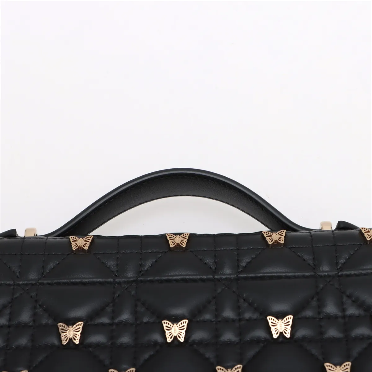Cannage Miss Dior Leather 2WAY Shoulder Bag Black — view 6