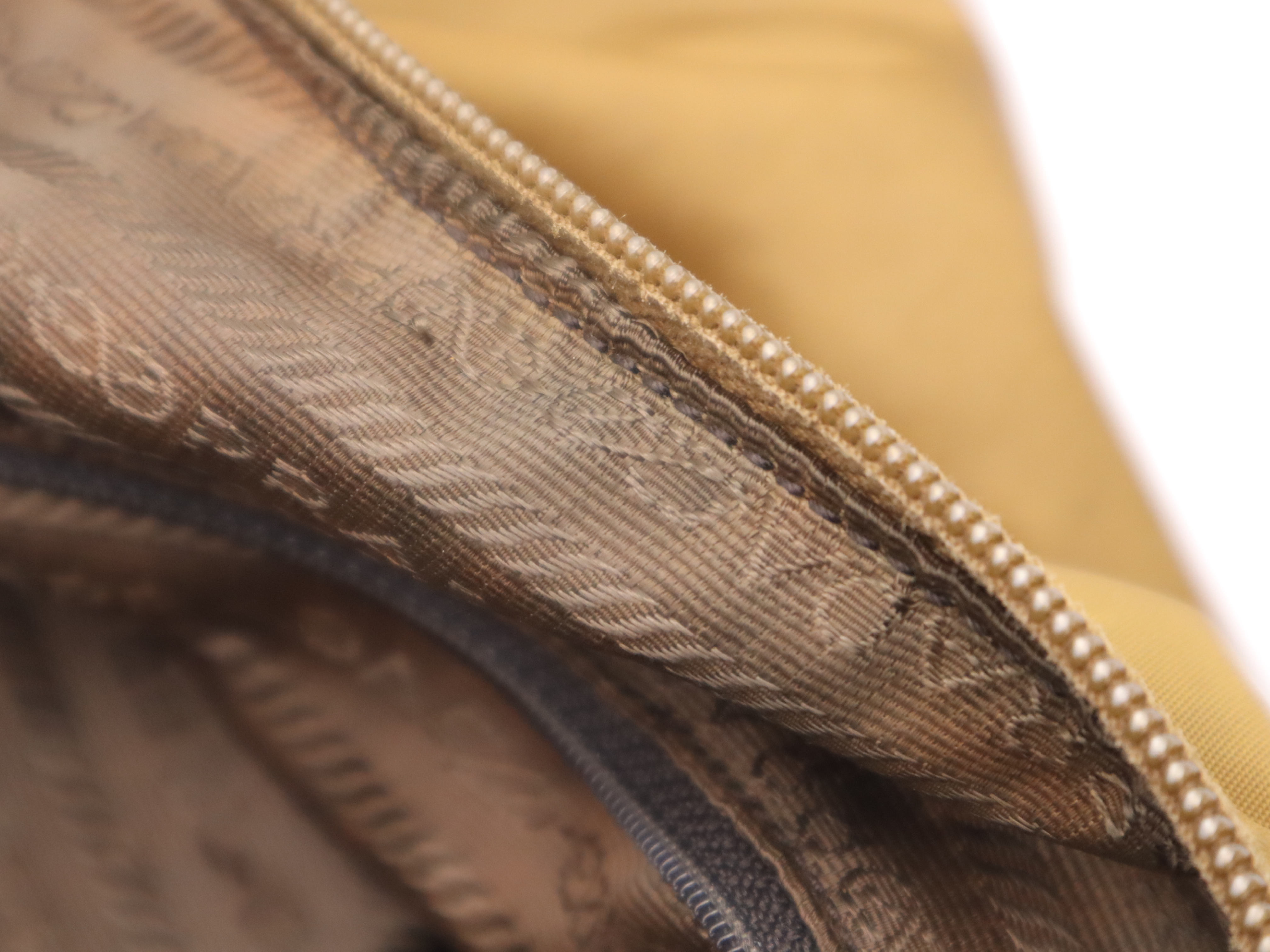 Nylon Triangle Logo Brown Silver Hardware Shoulder Bag — view 13