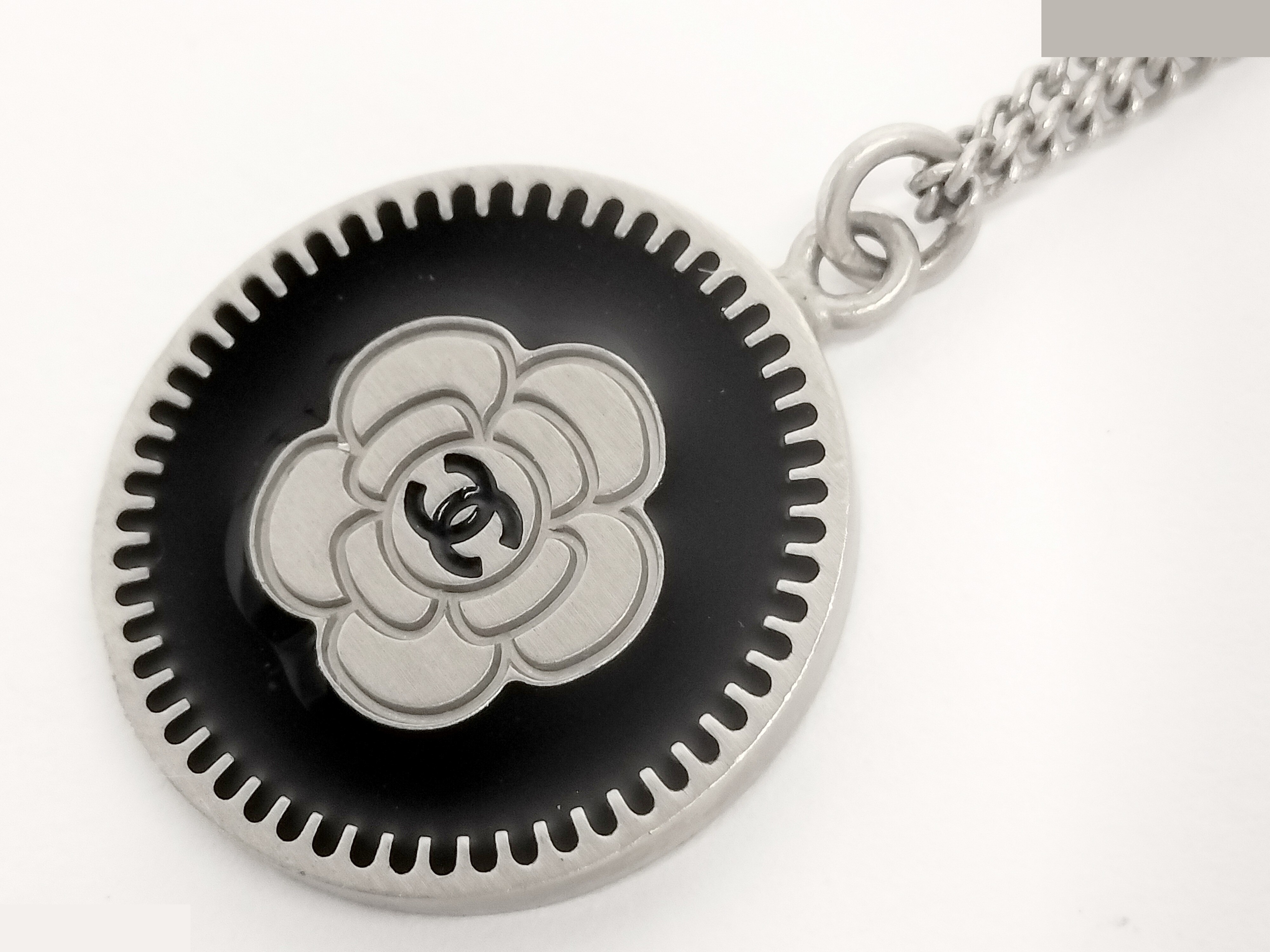 Coco Camellia Silver Necklace, Chain approx. 60cm — view 4