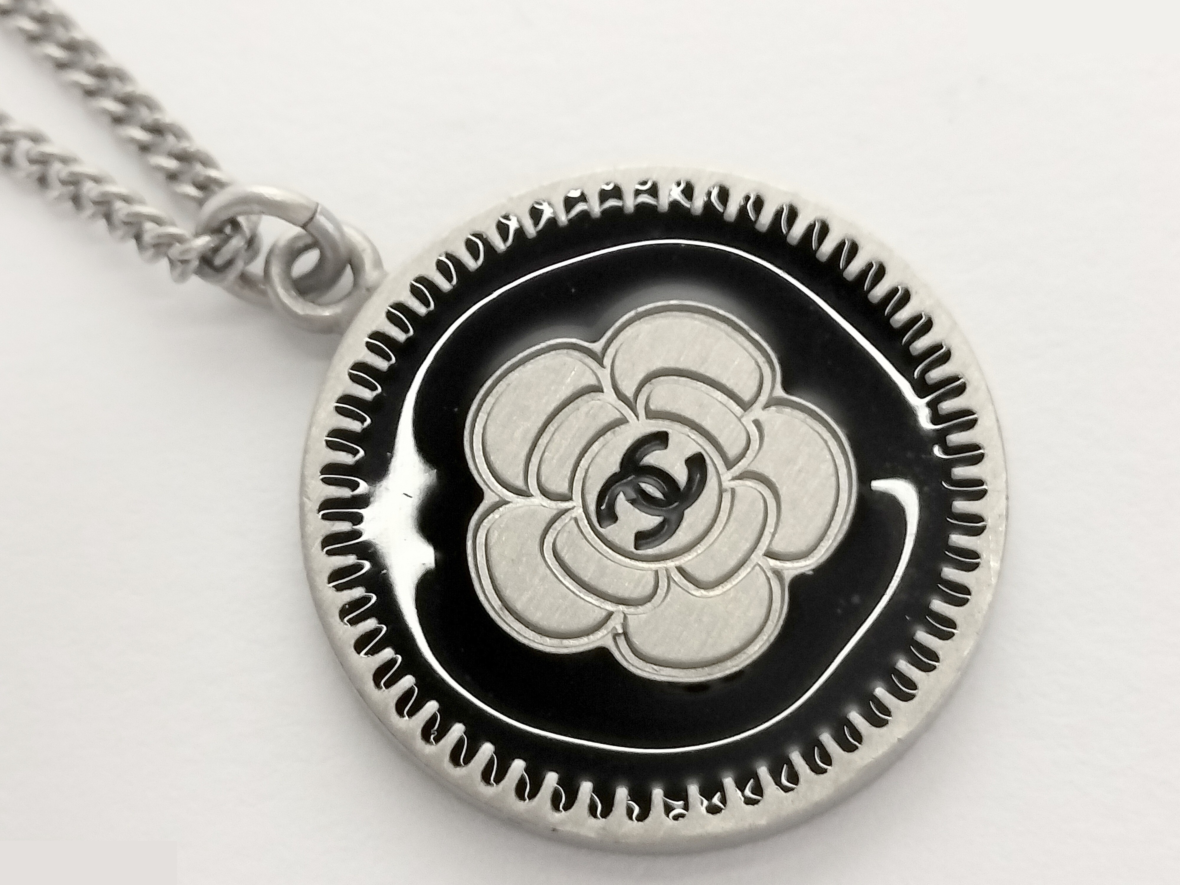 Coco Camellia Silver Necklace, Chain approx. 60cm — view 5