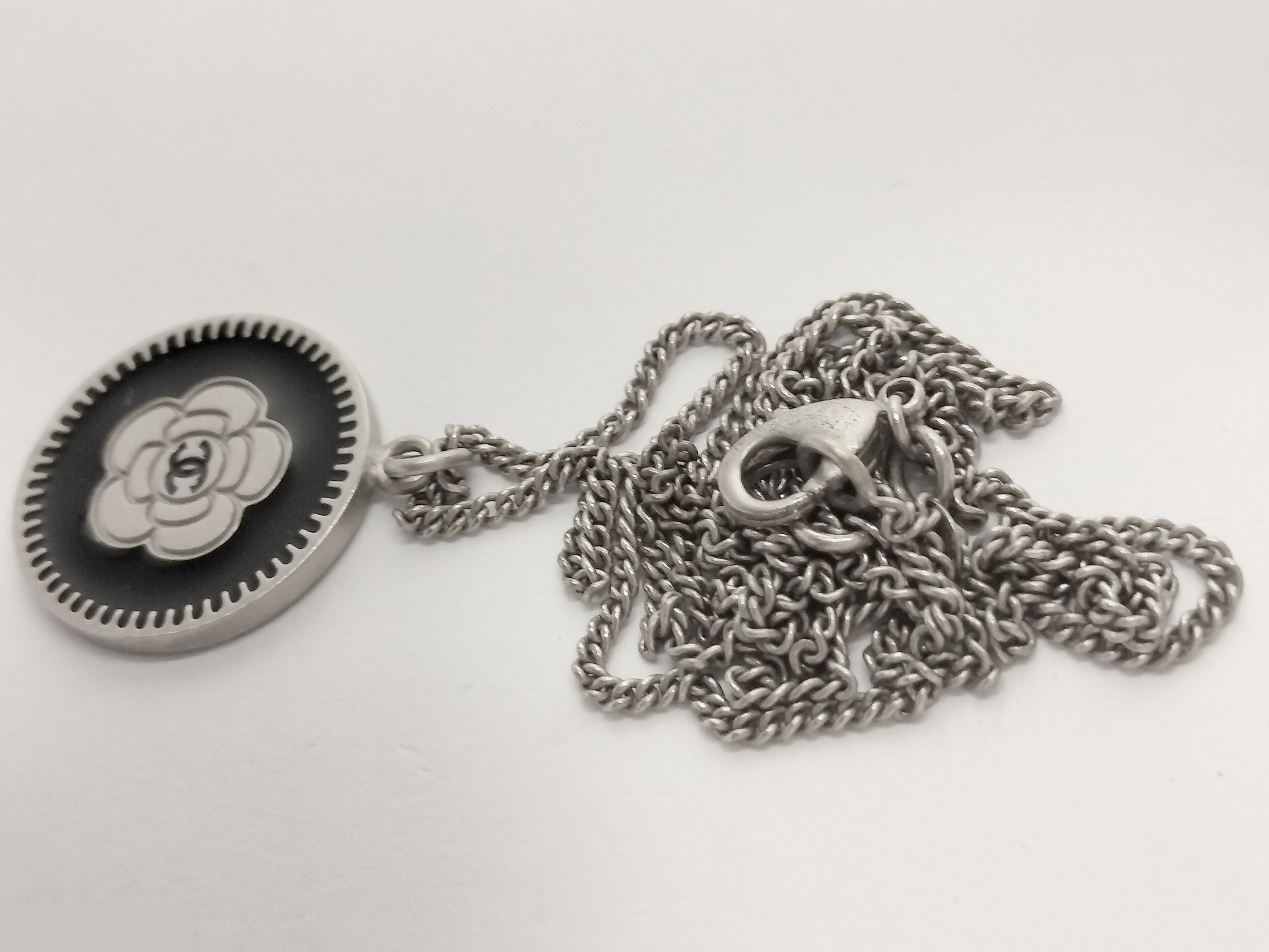 Coco Camellia Silver Necklace, Chain approx. 60cm — view 8