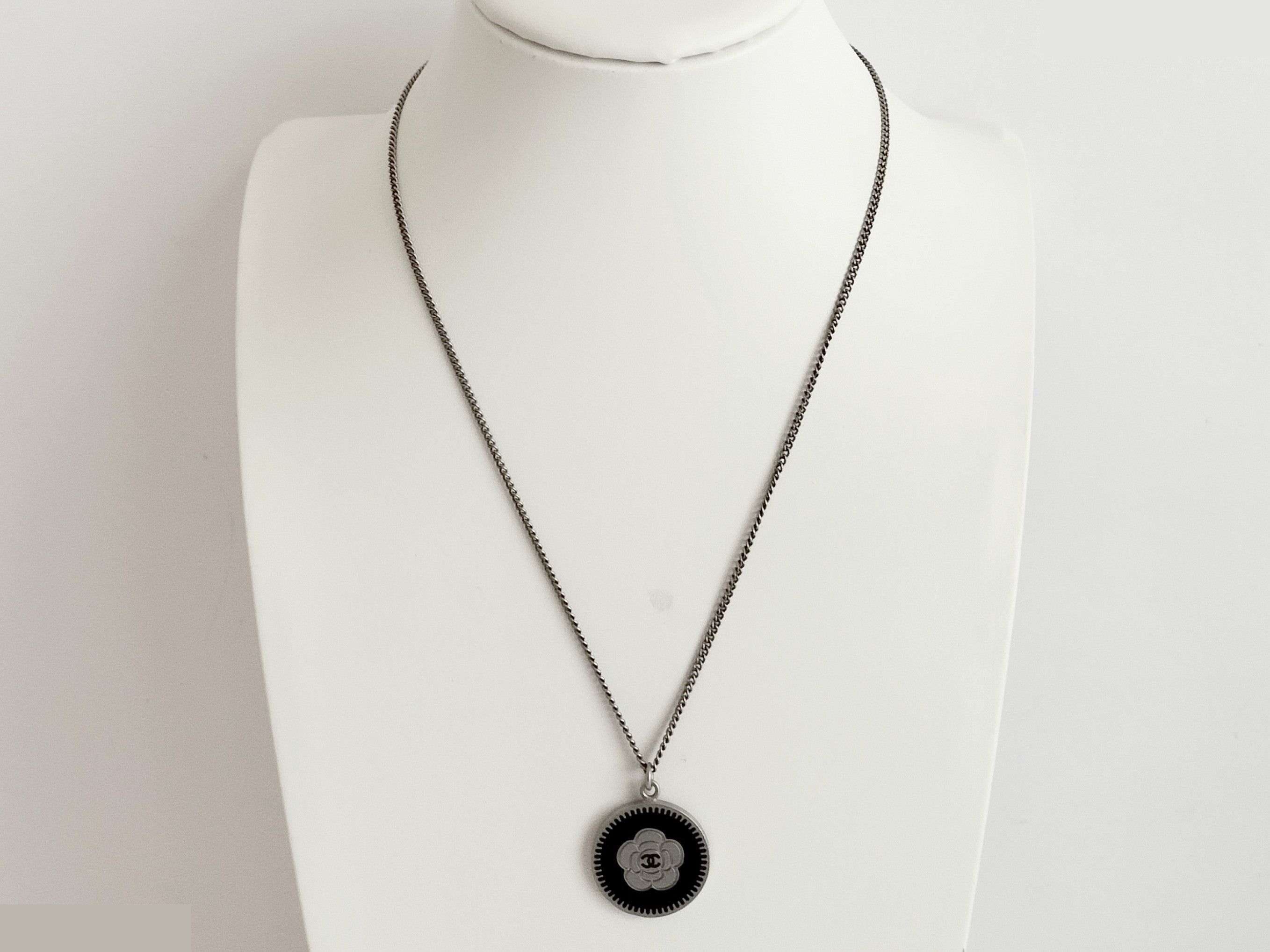Coco Camellia Silver Necklace, Chain approx. 60cm — view 9