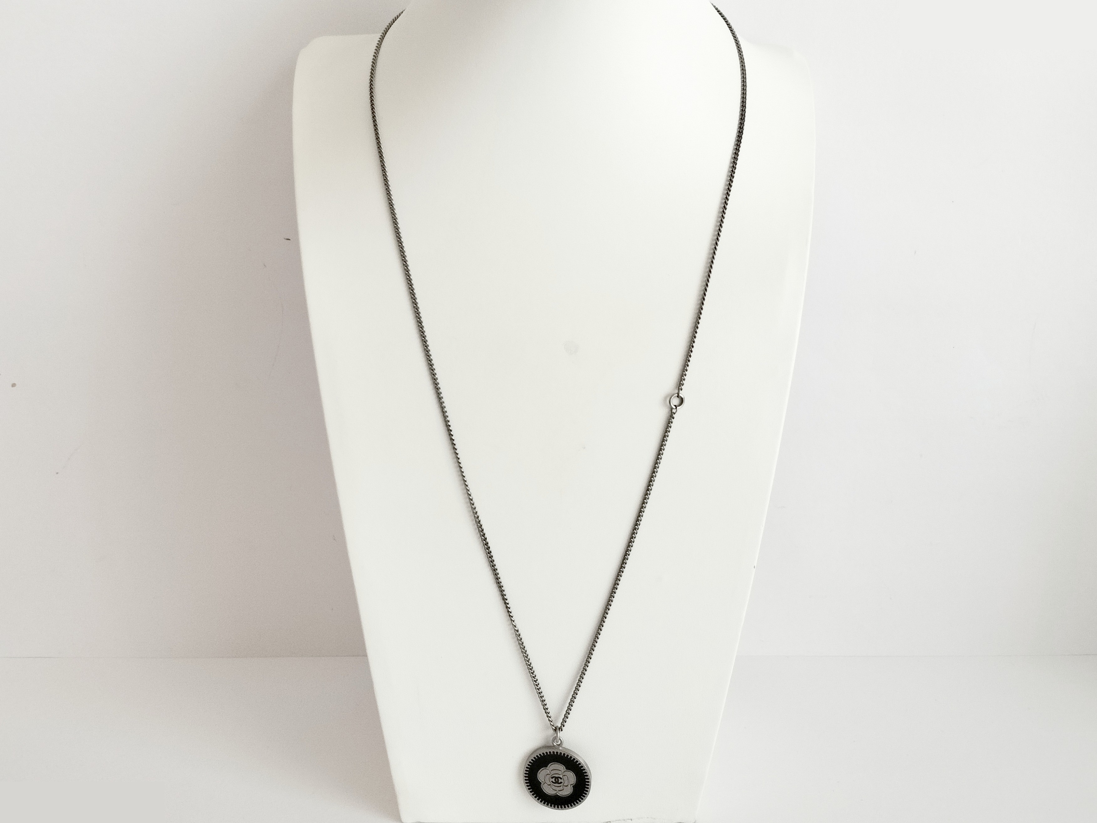 Coco Camellia Silver Necklace, Chain approx. 60cm — view 10