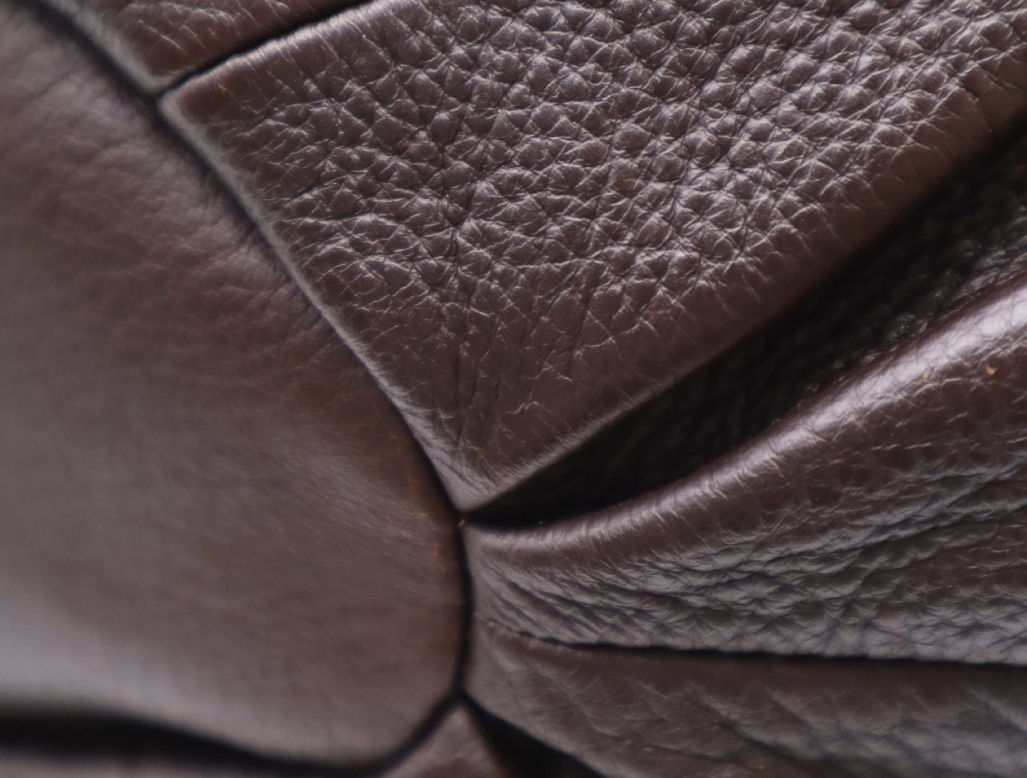 Leather Pillow Small Handbag, Dark Brown, Silver Hardware, Includes Shoulder Strap, Dust Bag, and Charm. — view 7