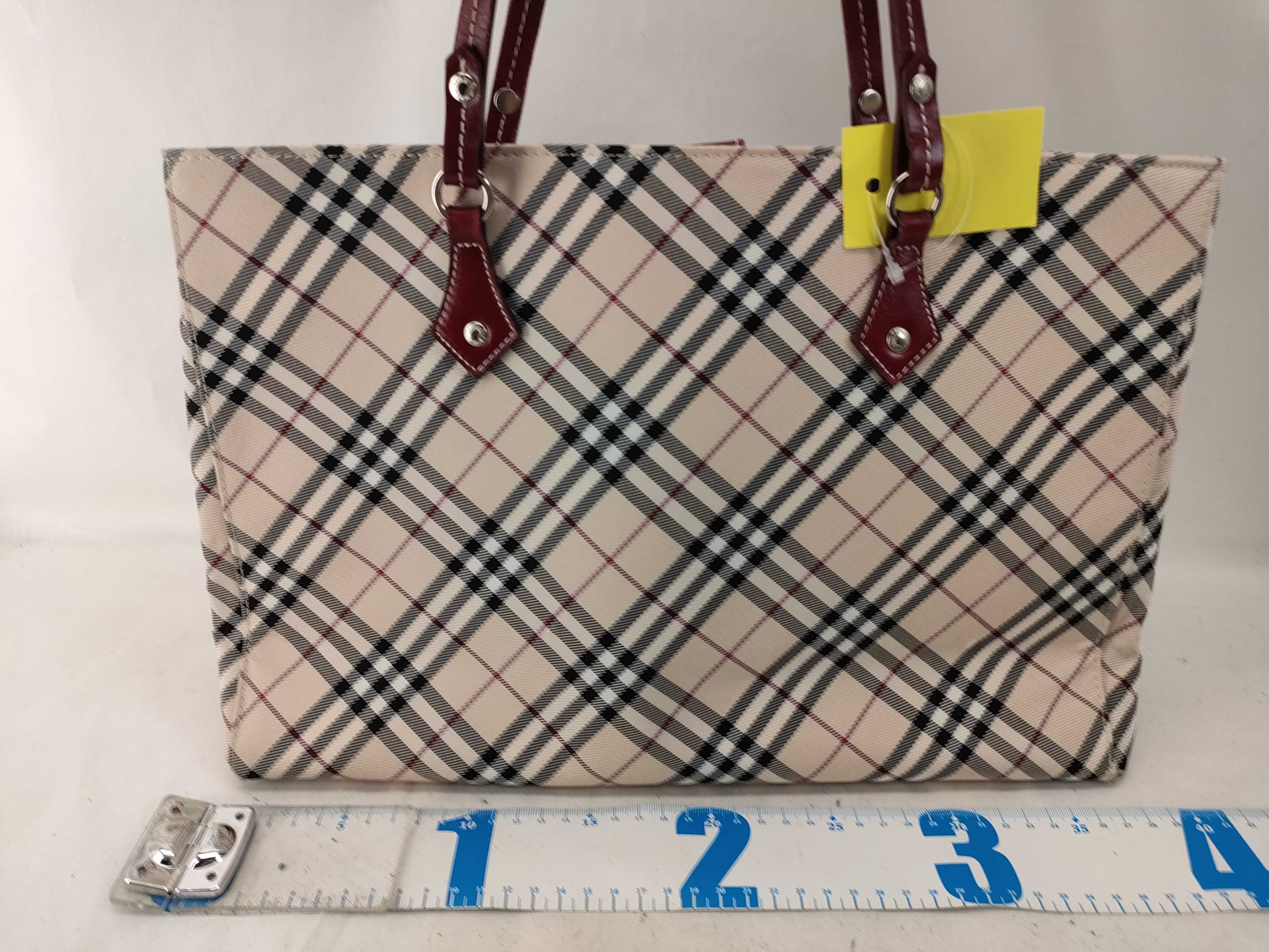 Blue Label Check Tote Bag — view 2