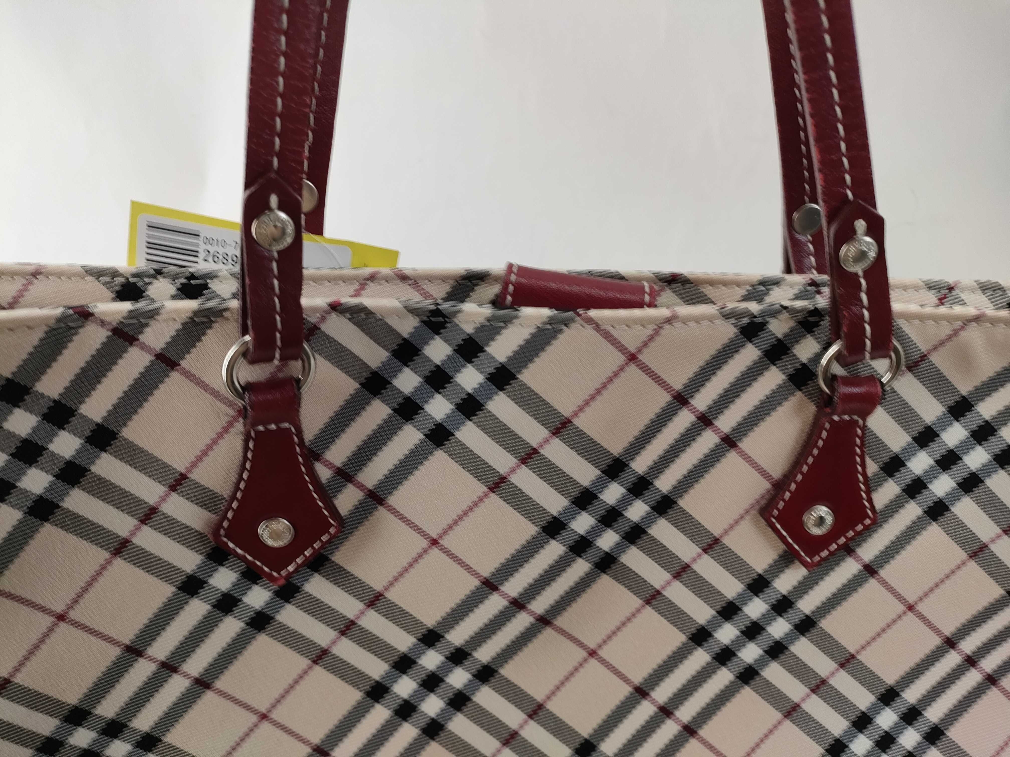 Blue Label Check Tote Bag — view 6