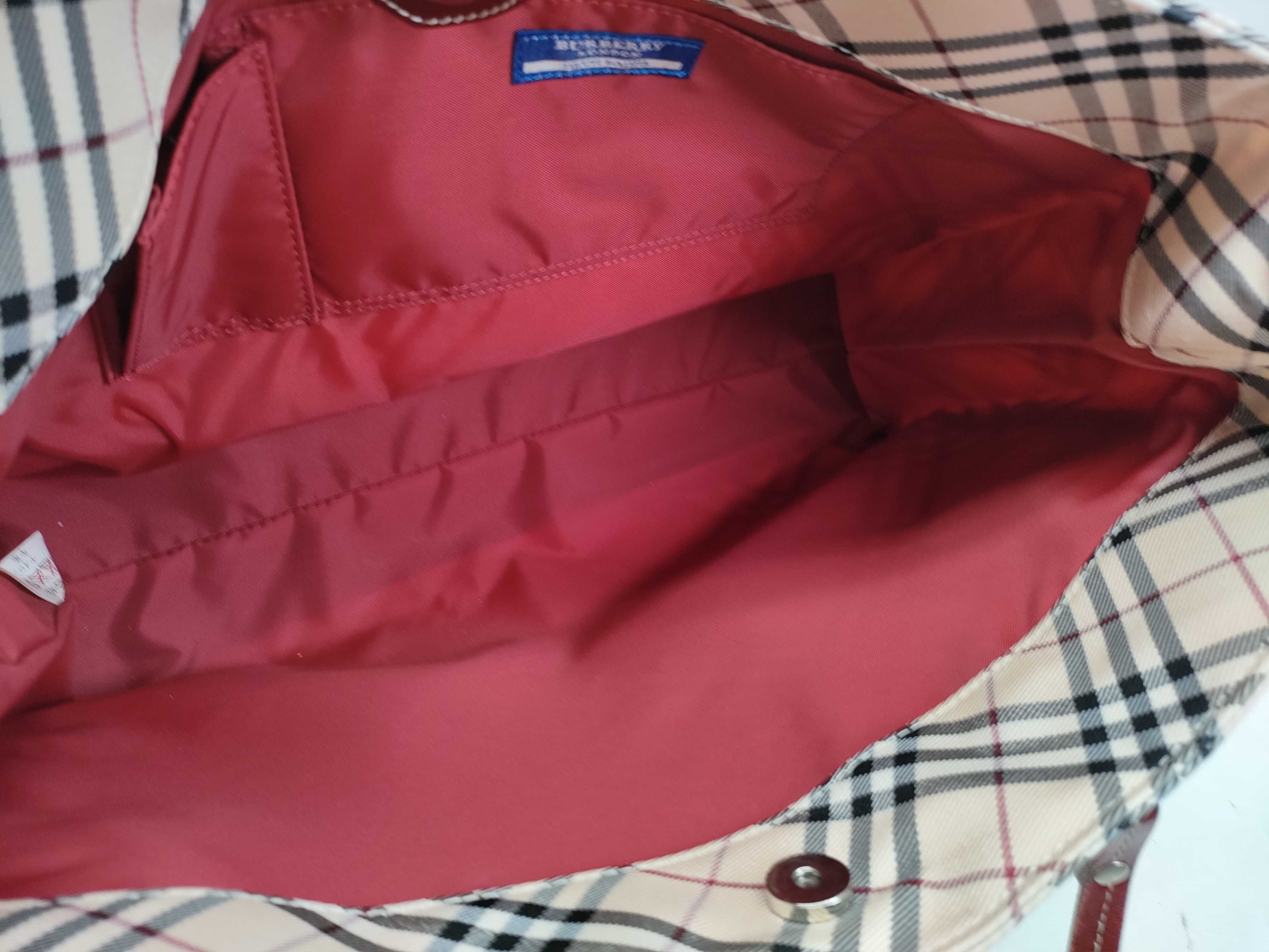 Blue Label Check Tote Bag — view 8