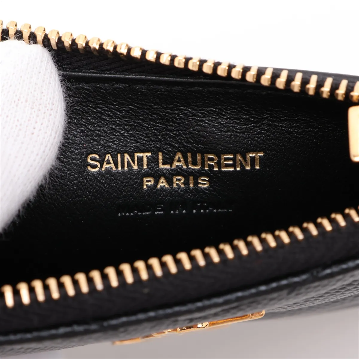 V-stitch MRT607915 Leather Fragment Case, Black — view 4