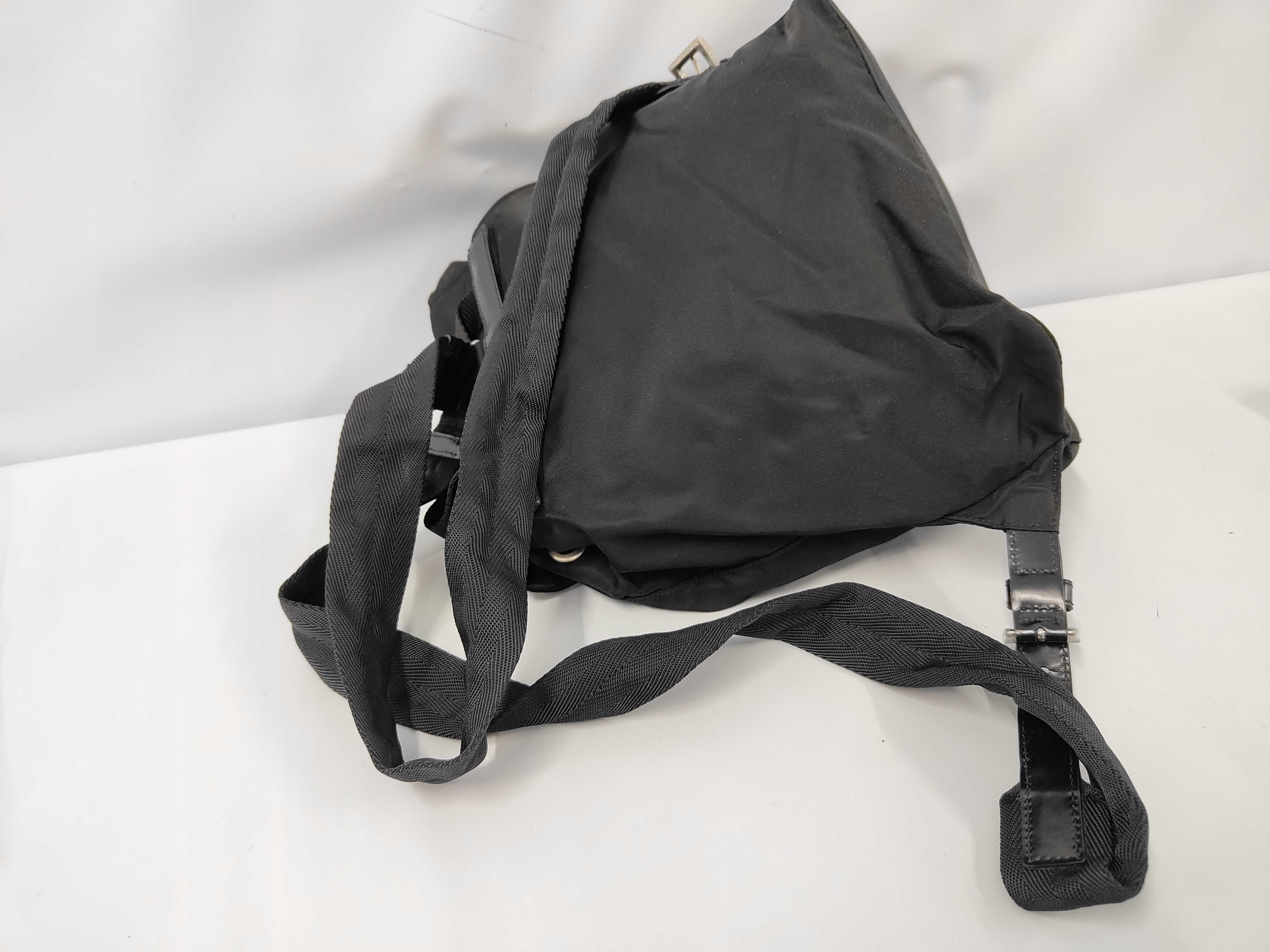 nylon backpack, black backpack. — view 6