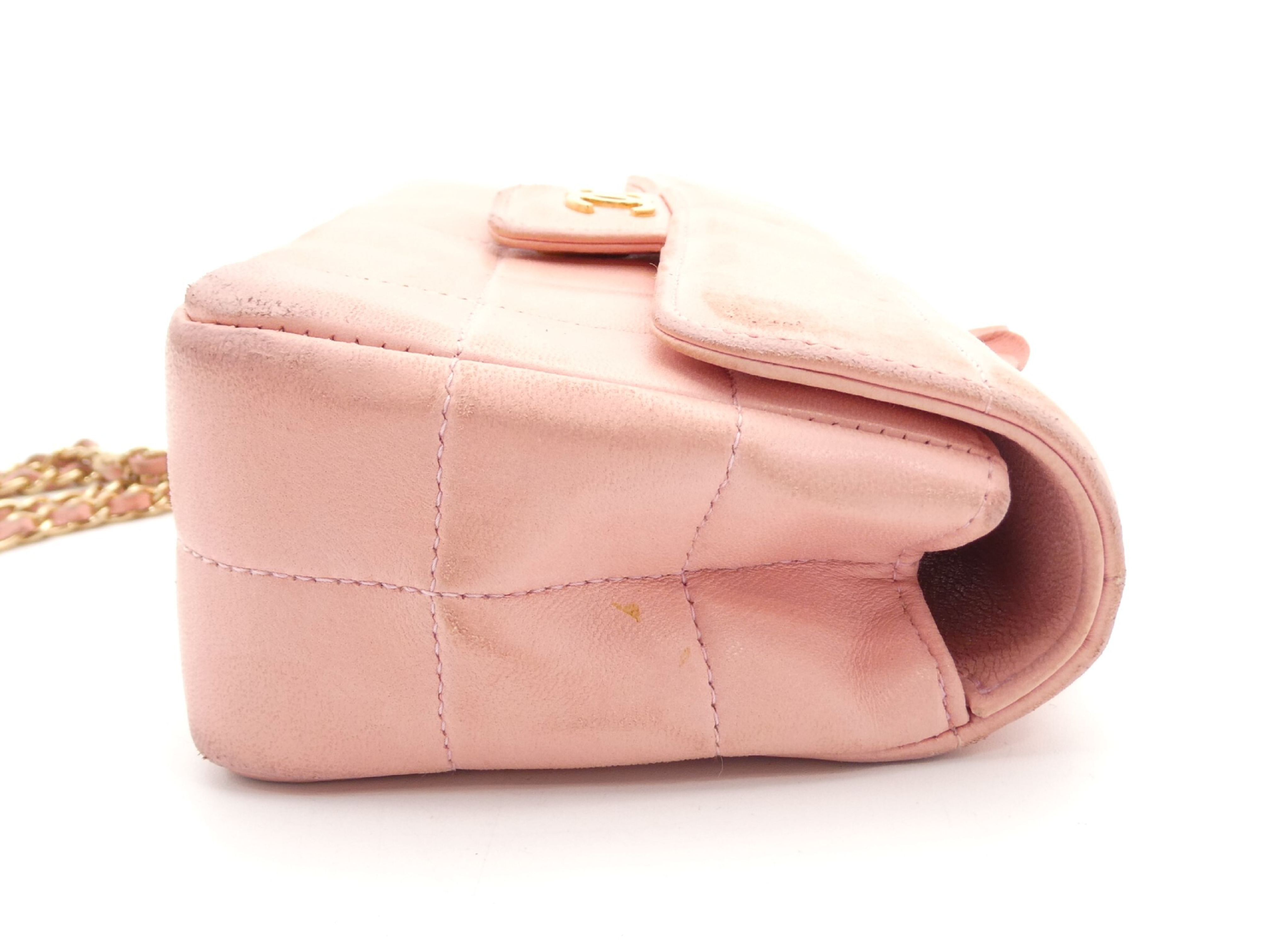 Camellia Chocolate Bar Coco Mark Chain Shoulder Bag — view 4