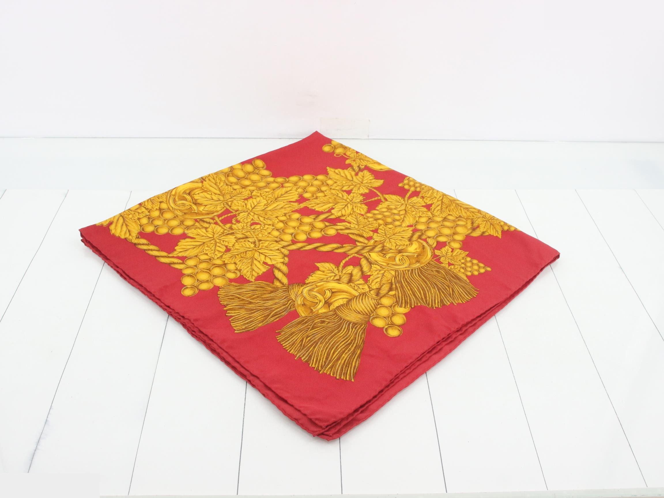 plant motif scarf — view 2