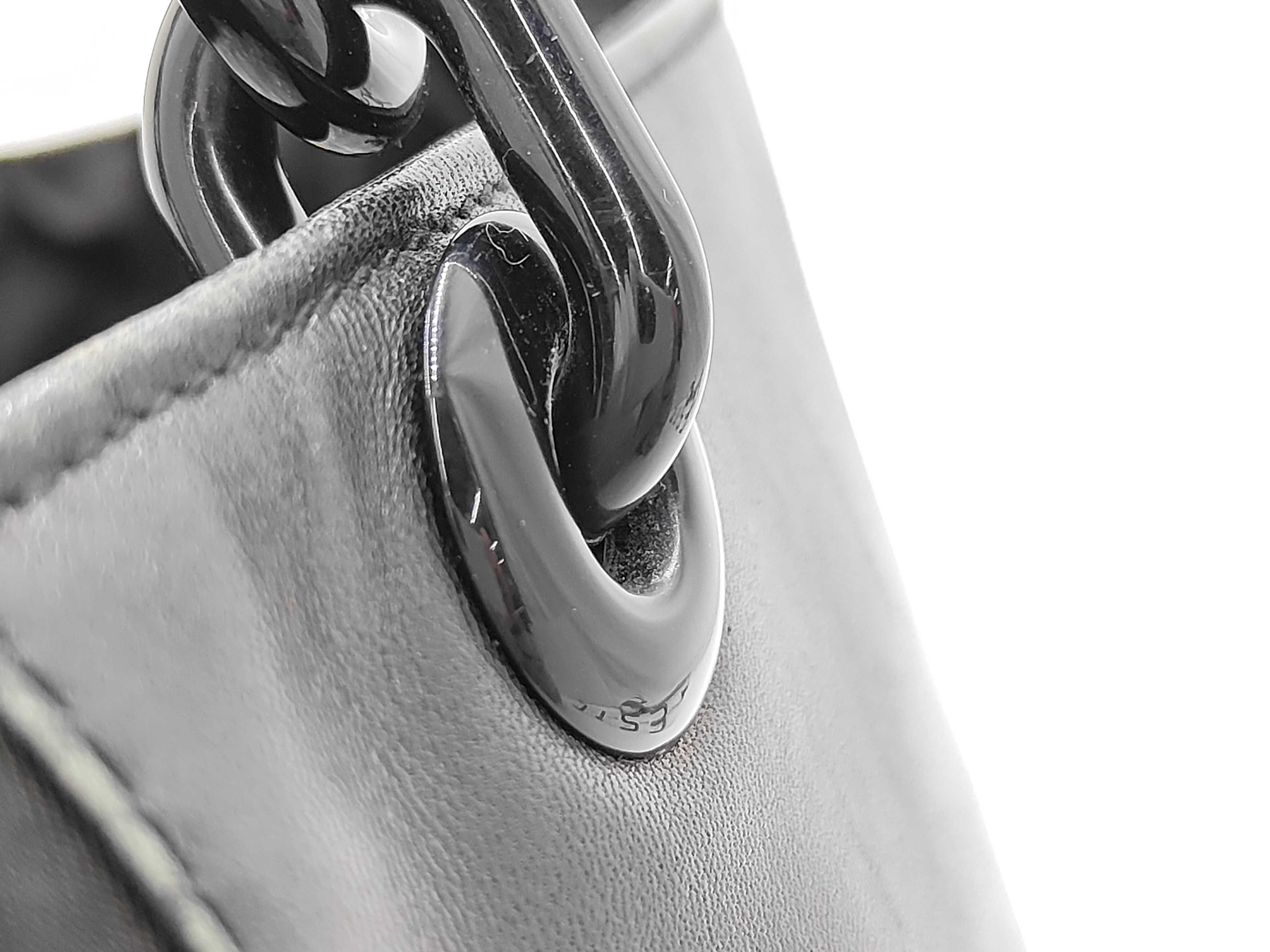 Nylon x Leather Chain Handbag — view 3