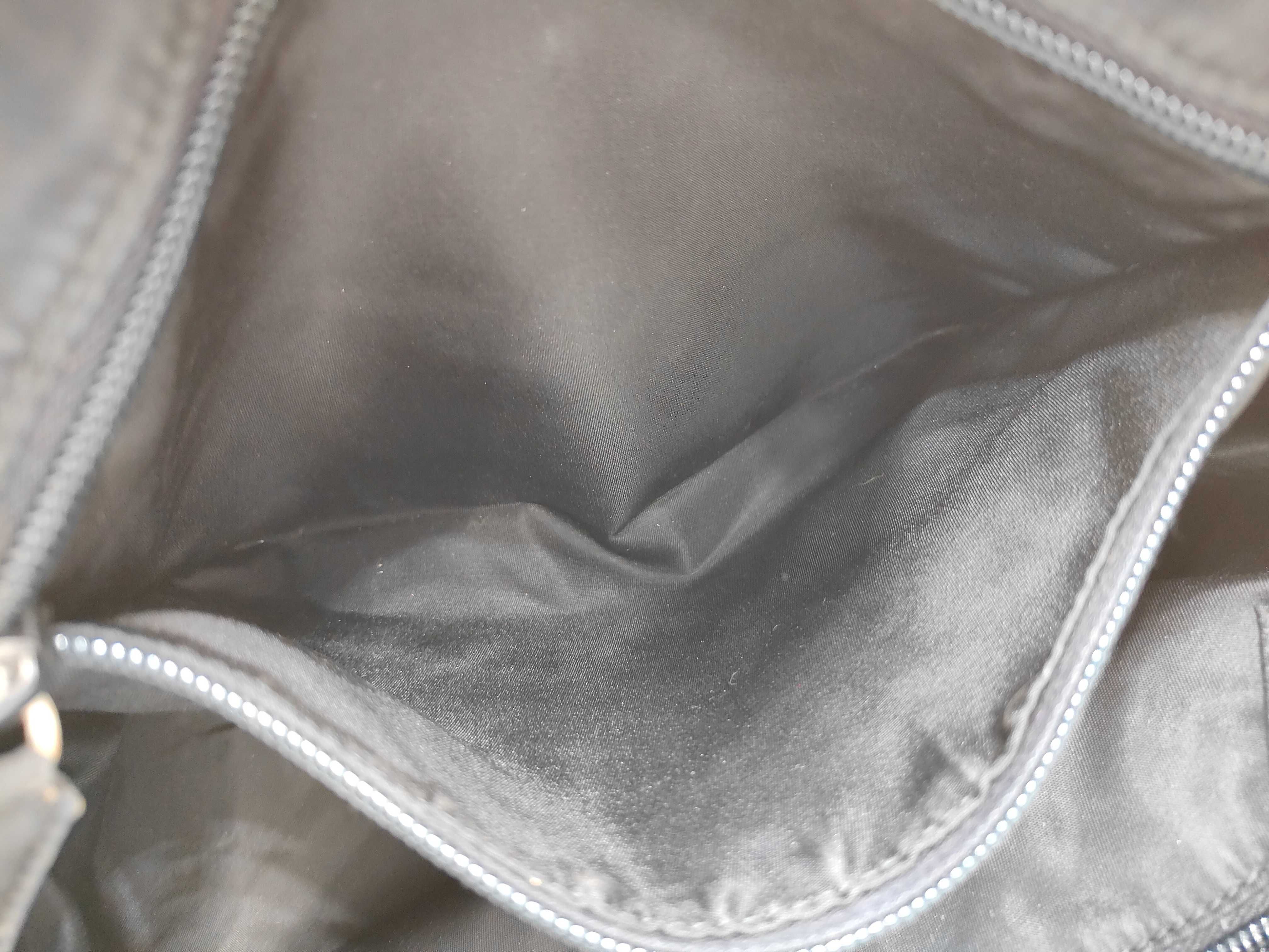 Nylon x Leather Chain Handbag — view 6