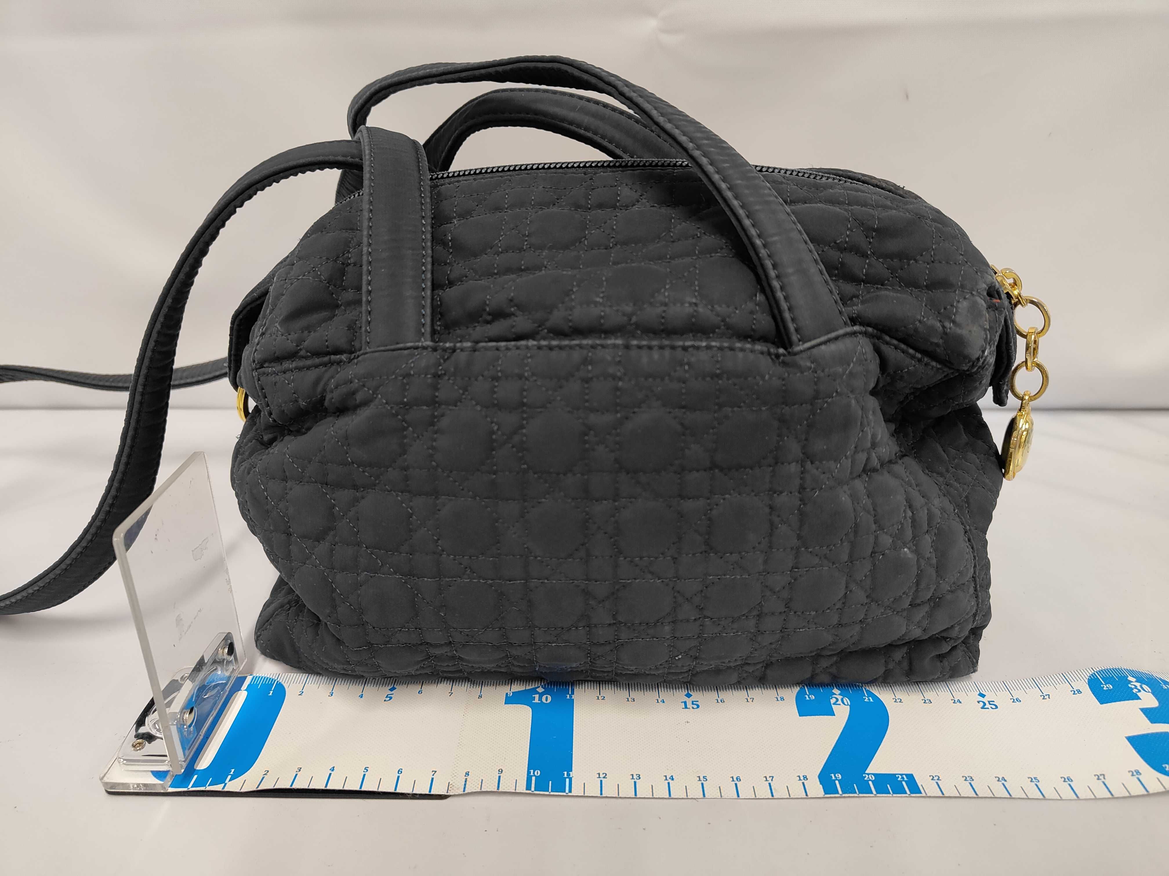 Lady Dior Canvas Nylon Cannage Tote Bag — view 2