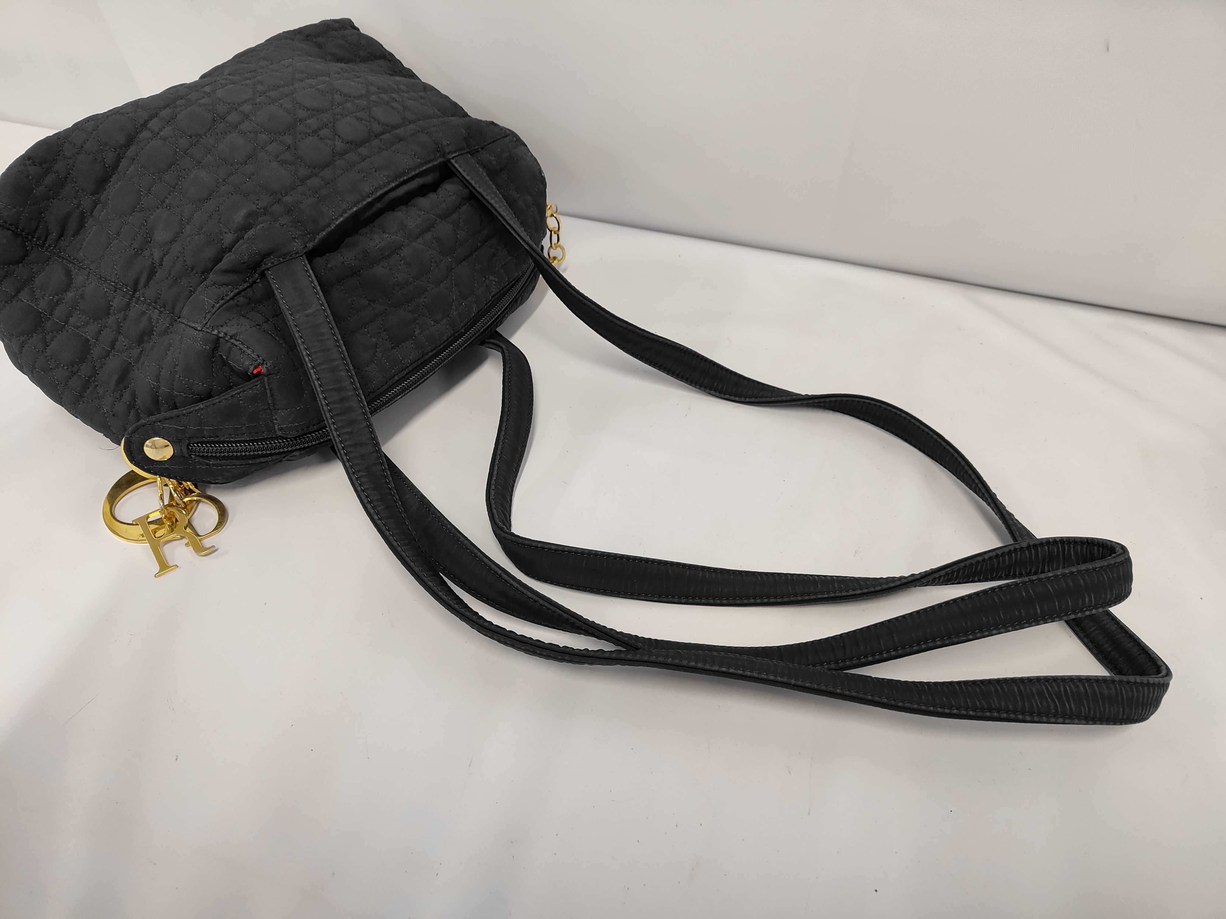 Lady Dior Canvas Nylon Cannage Tote Bag — view 5
