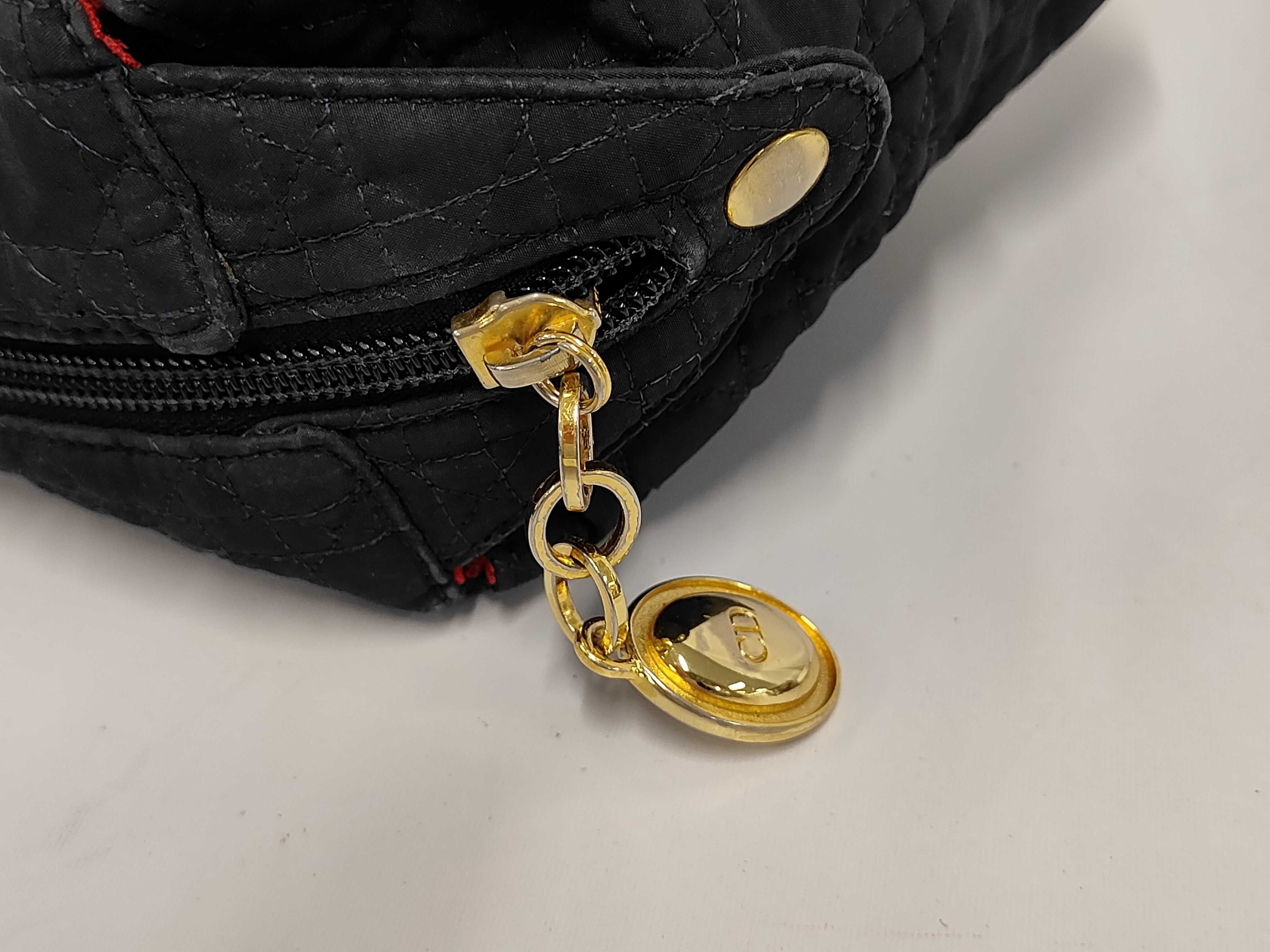 Lady Dior Canvas Nylon Cannage Tote Bag — view 8