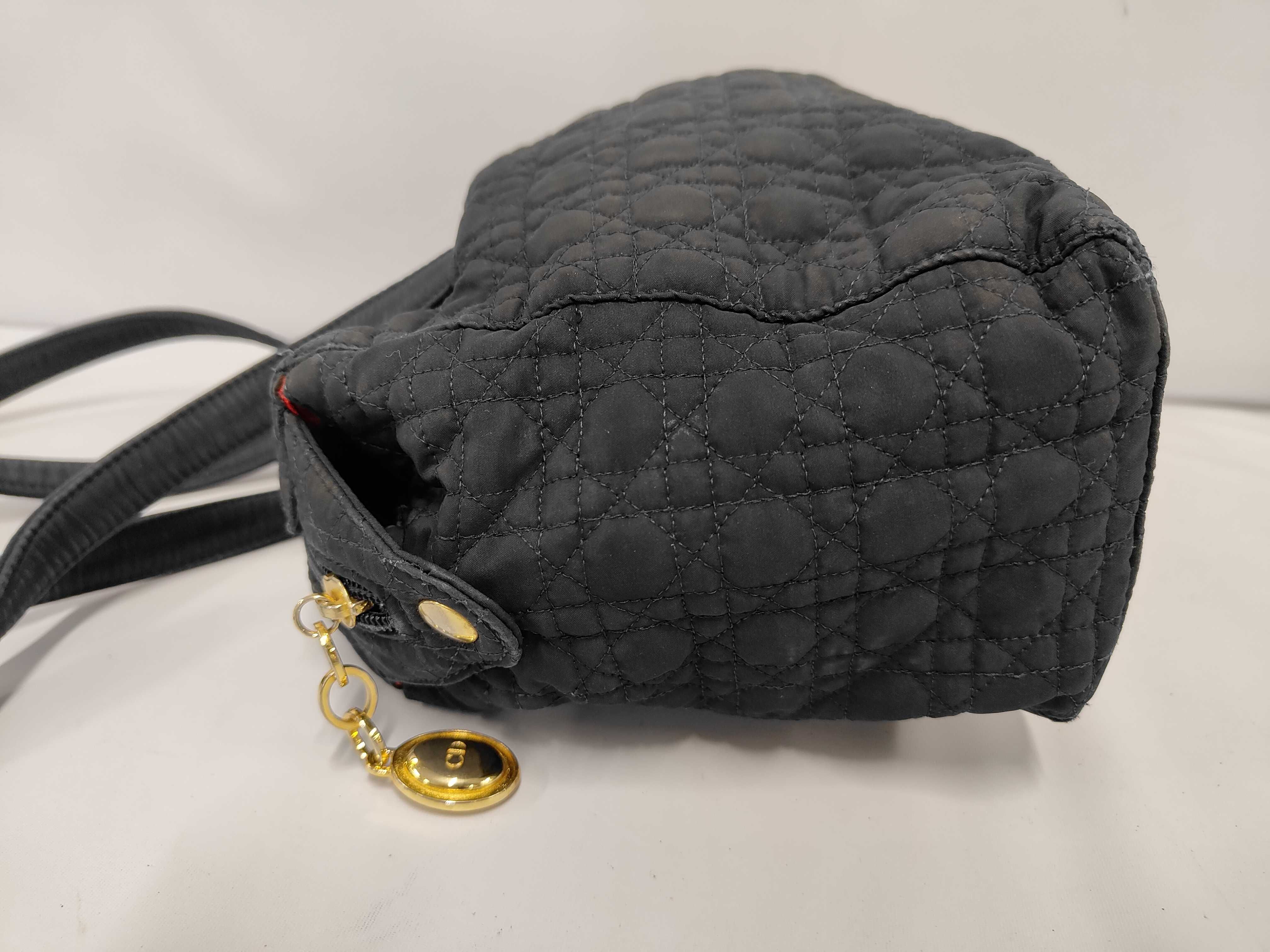 Lady Dior Canvas Nylon Cannage Tote Bag — view 9