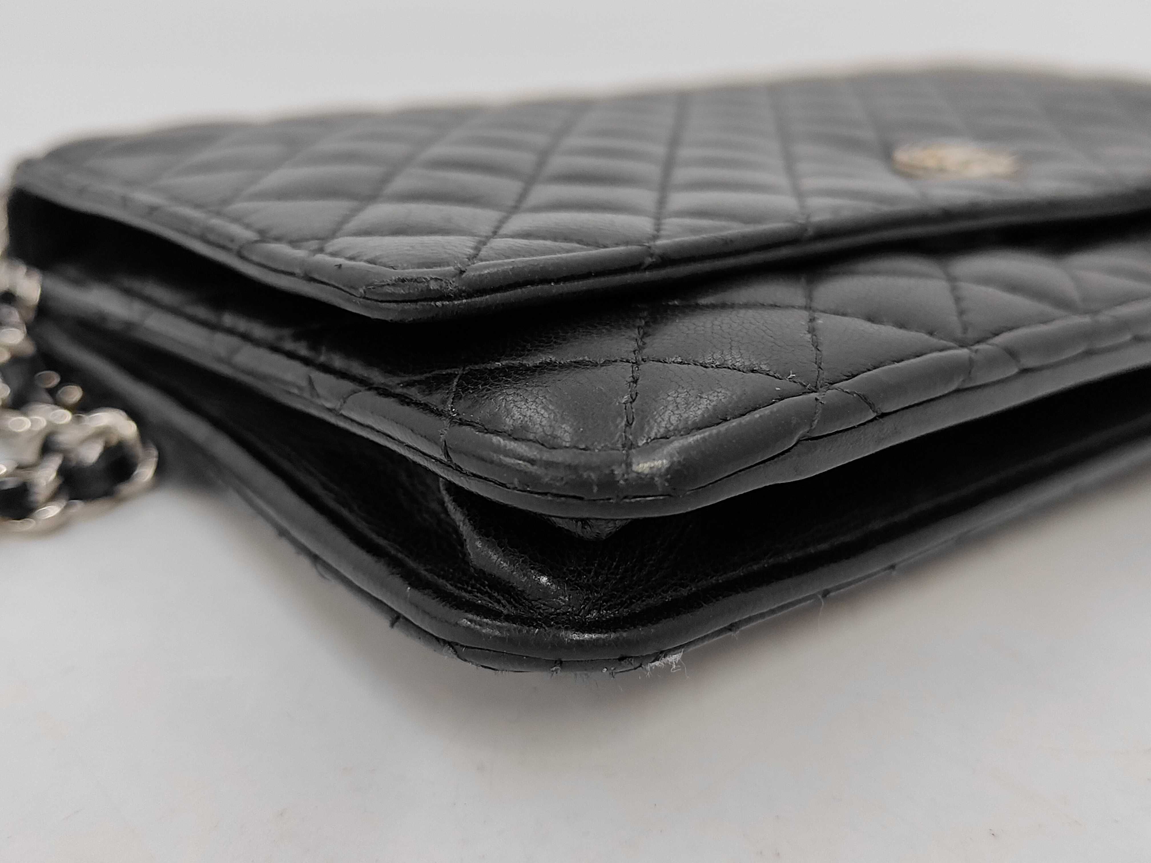 Micro Matelassé Coco Button Chain Wallet Bag — view 5