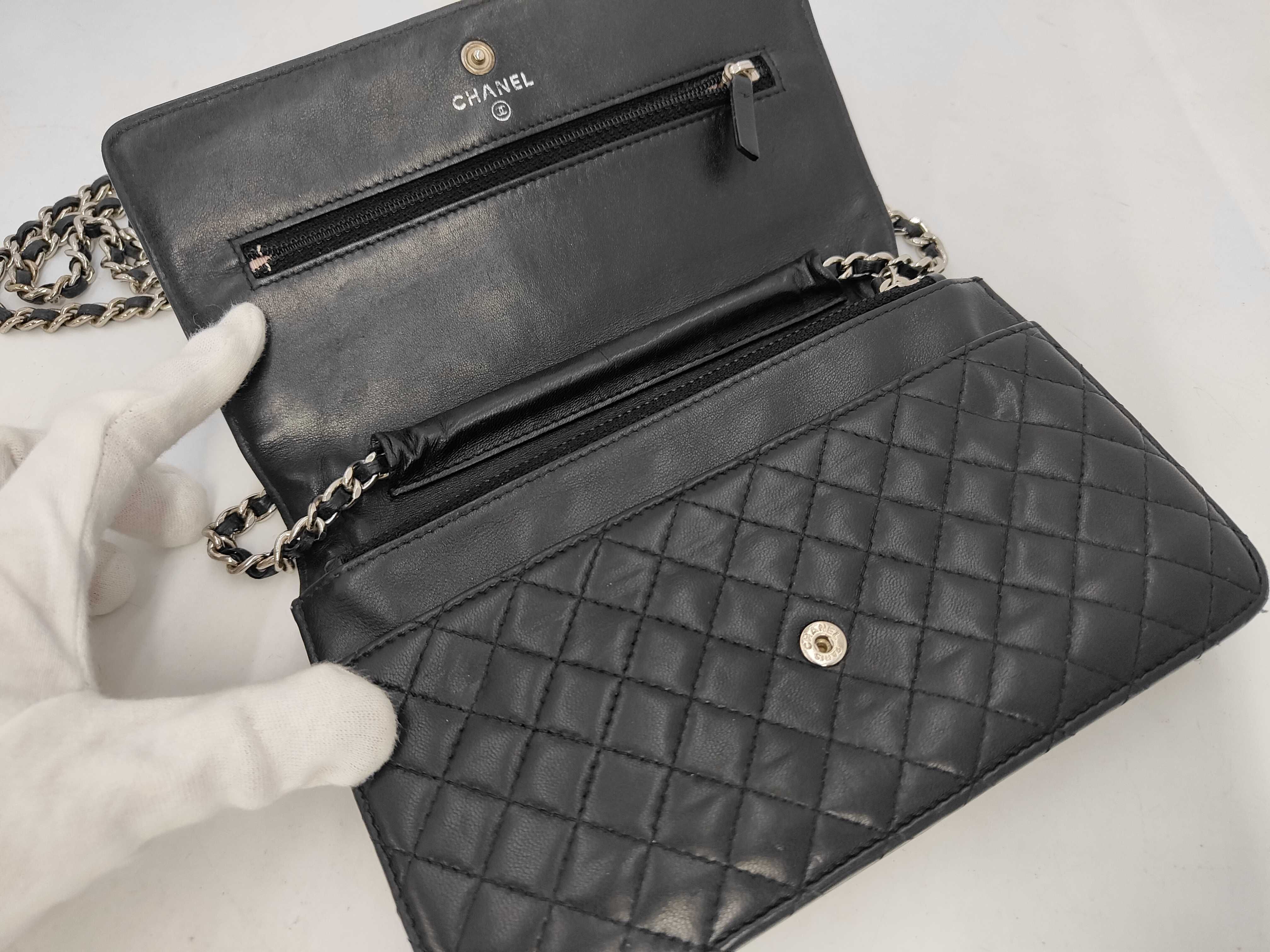 Micro Matelassé Coco Button Chain Wallet Bag — view 7