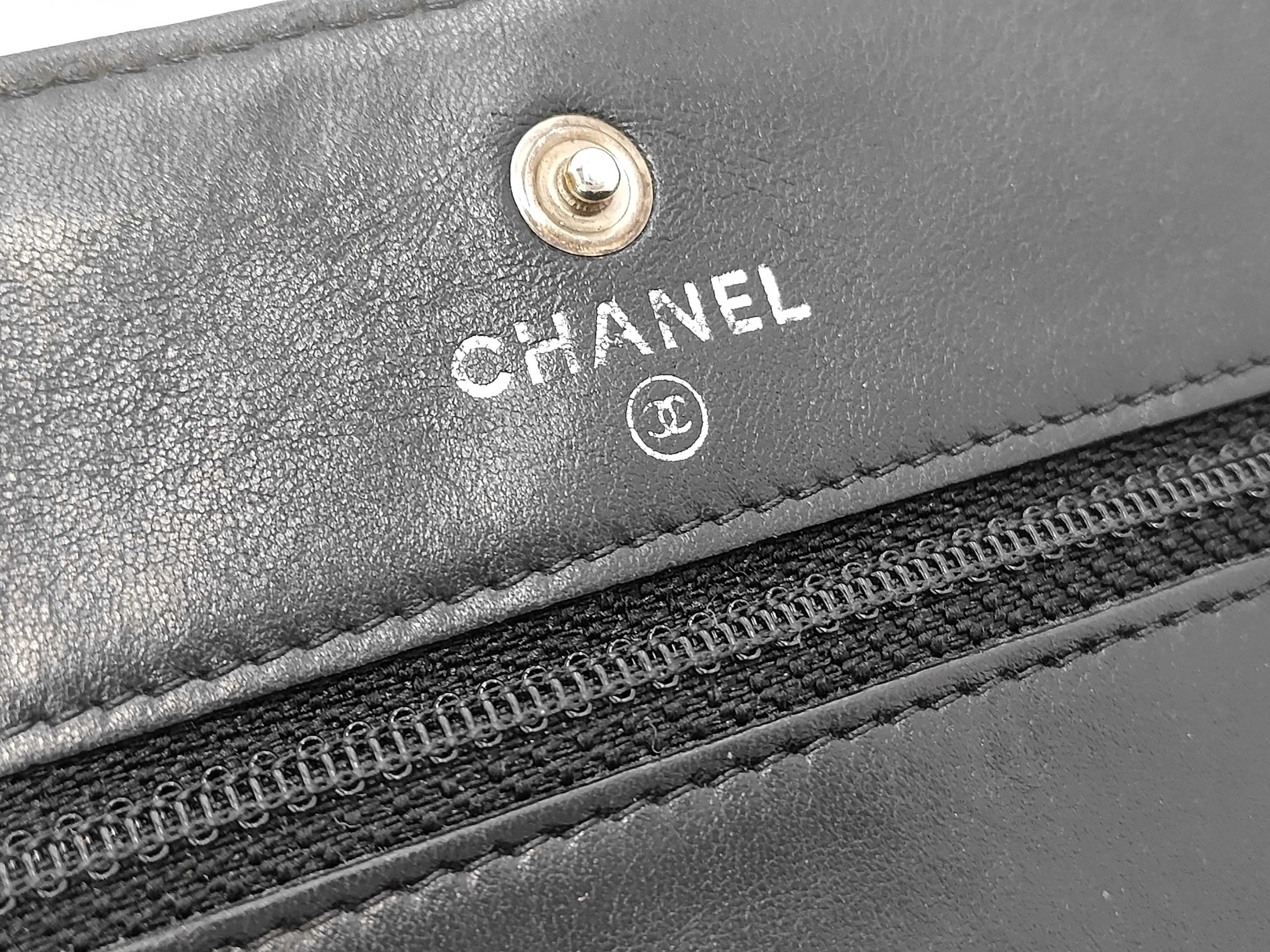 Micro Matelassé Coco Button Chain Wallet Bag — view 8