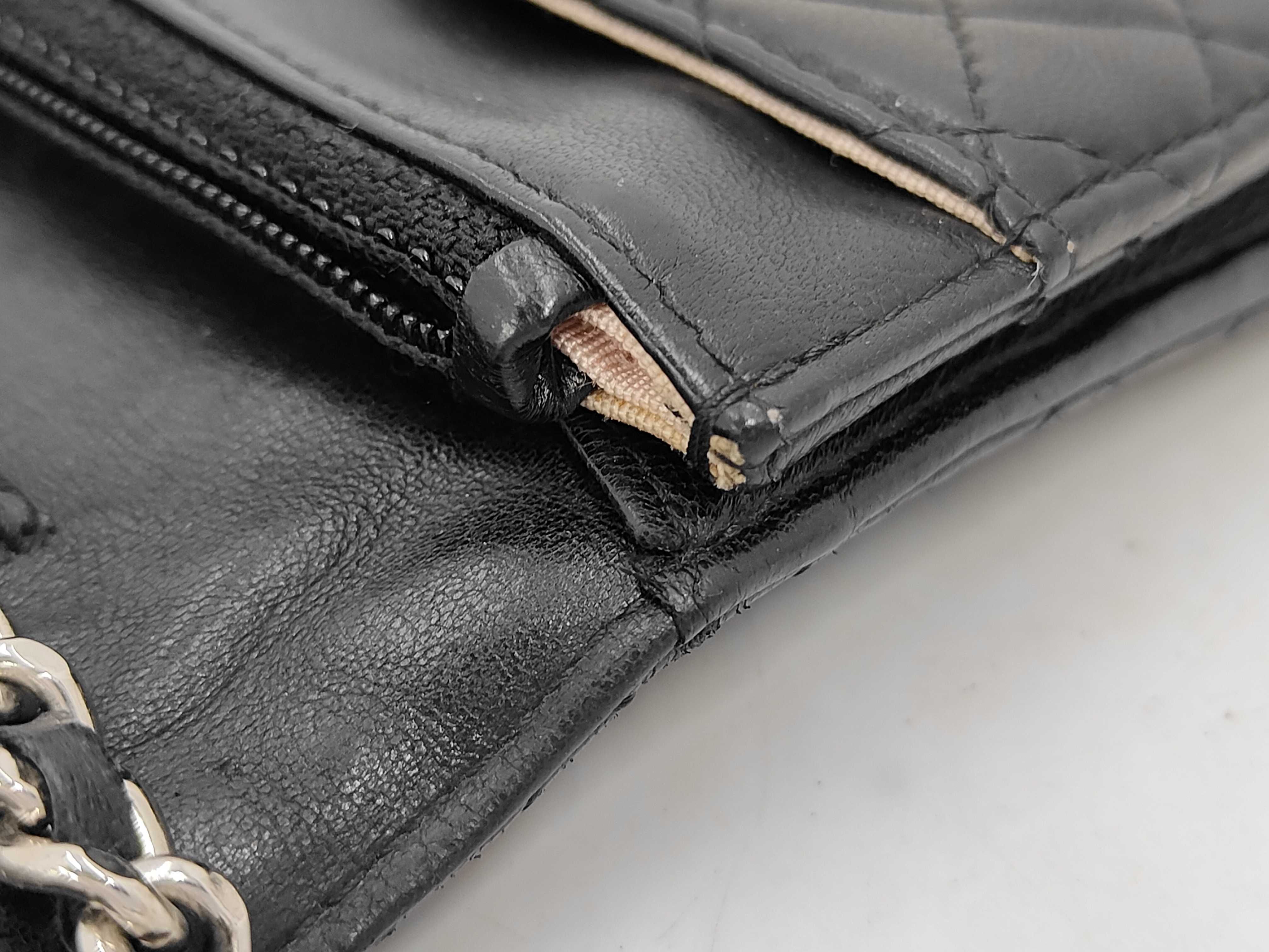 Micro Matelassé Coco Button Chain Wallet Bag — view 9