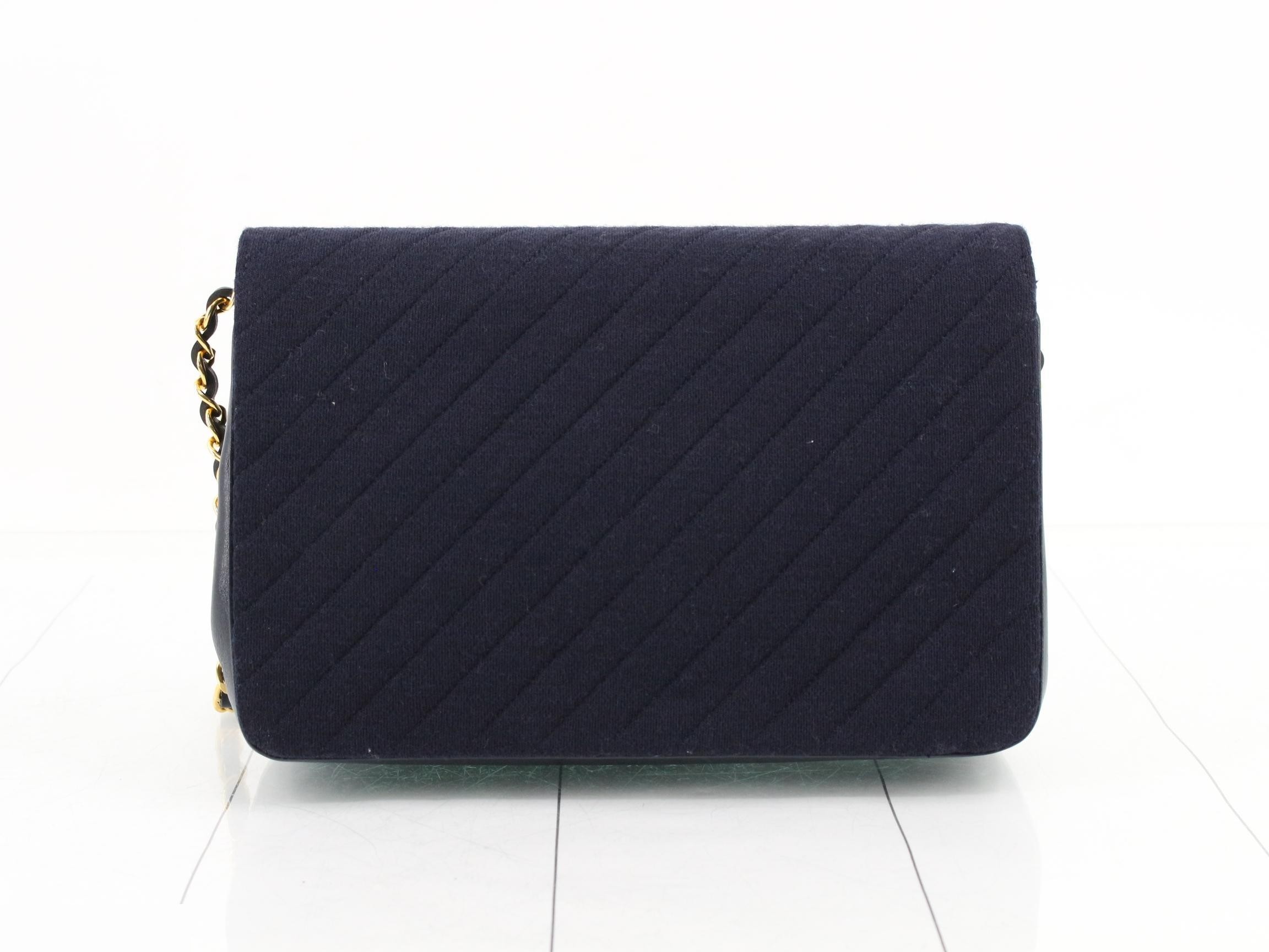 Jersey (Bag) / Shoulder Bag, Cotton, Navy — view 2