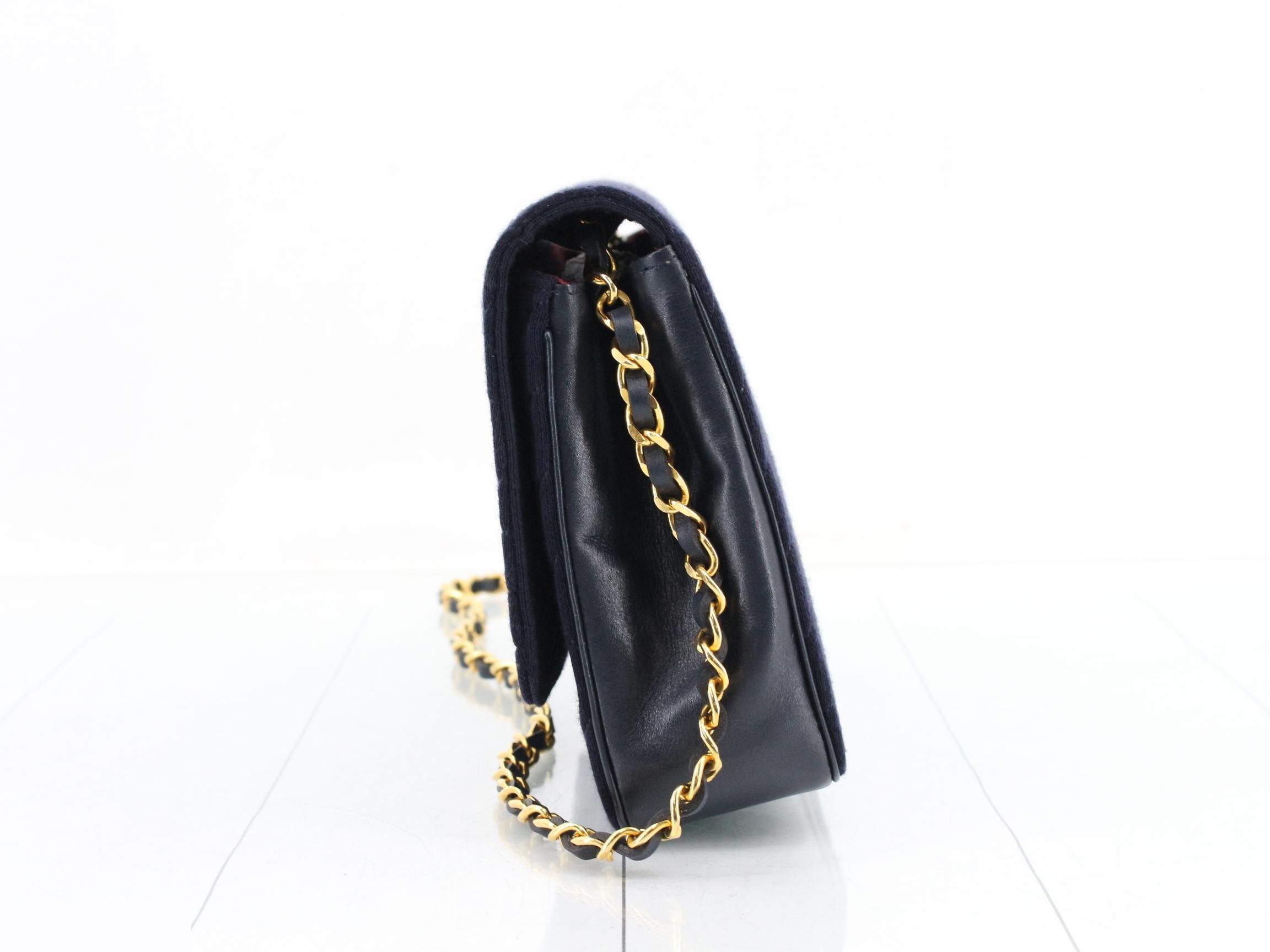 Jersey (Bag) / Shoulder Bag, Cotton, Navy — view 3