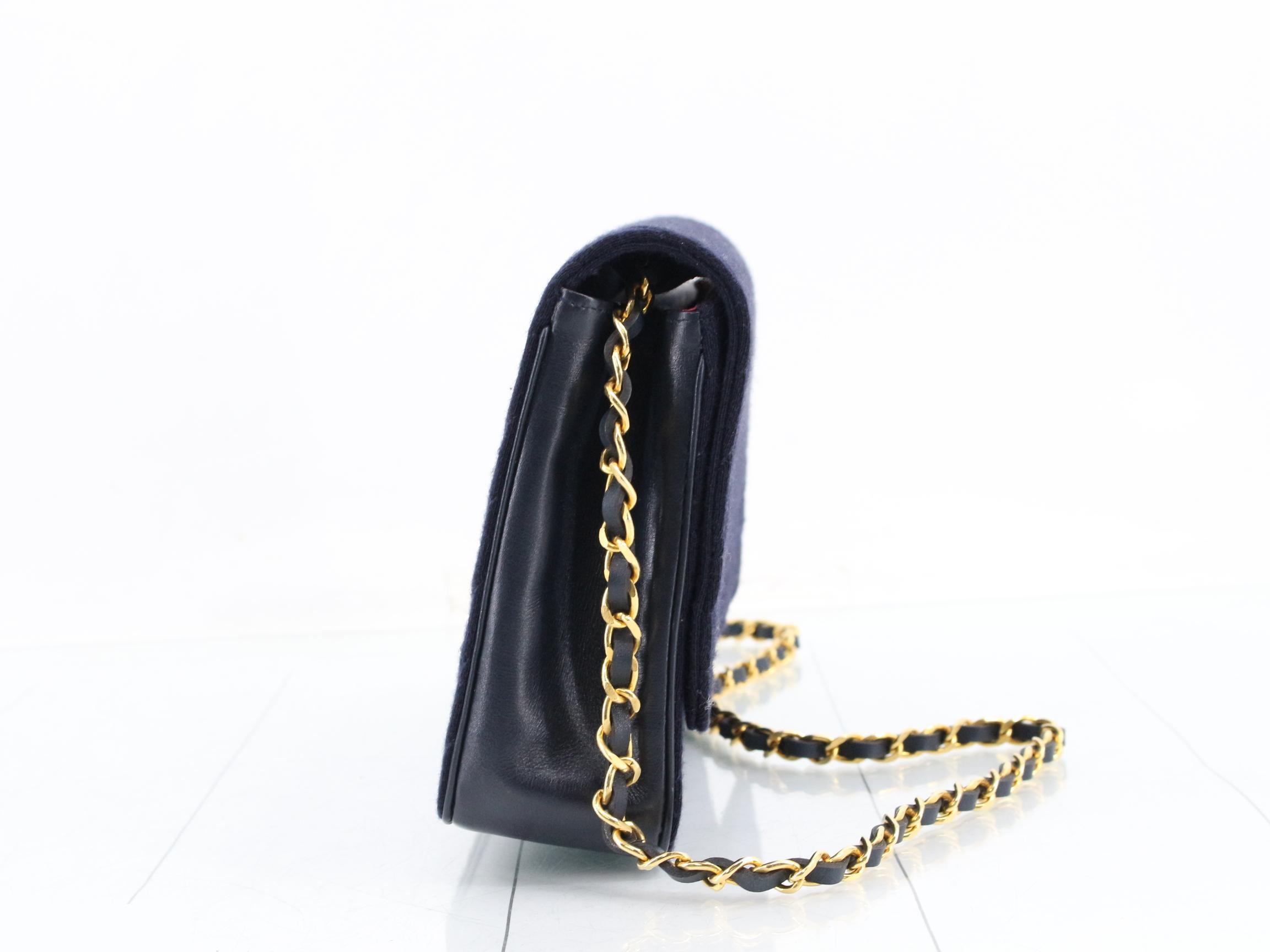Jersey (Bag) / Shoulder Bag, Cotton, Navy — view 4