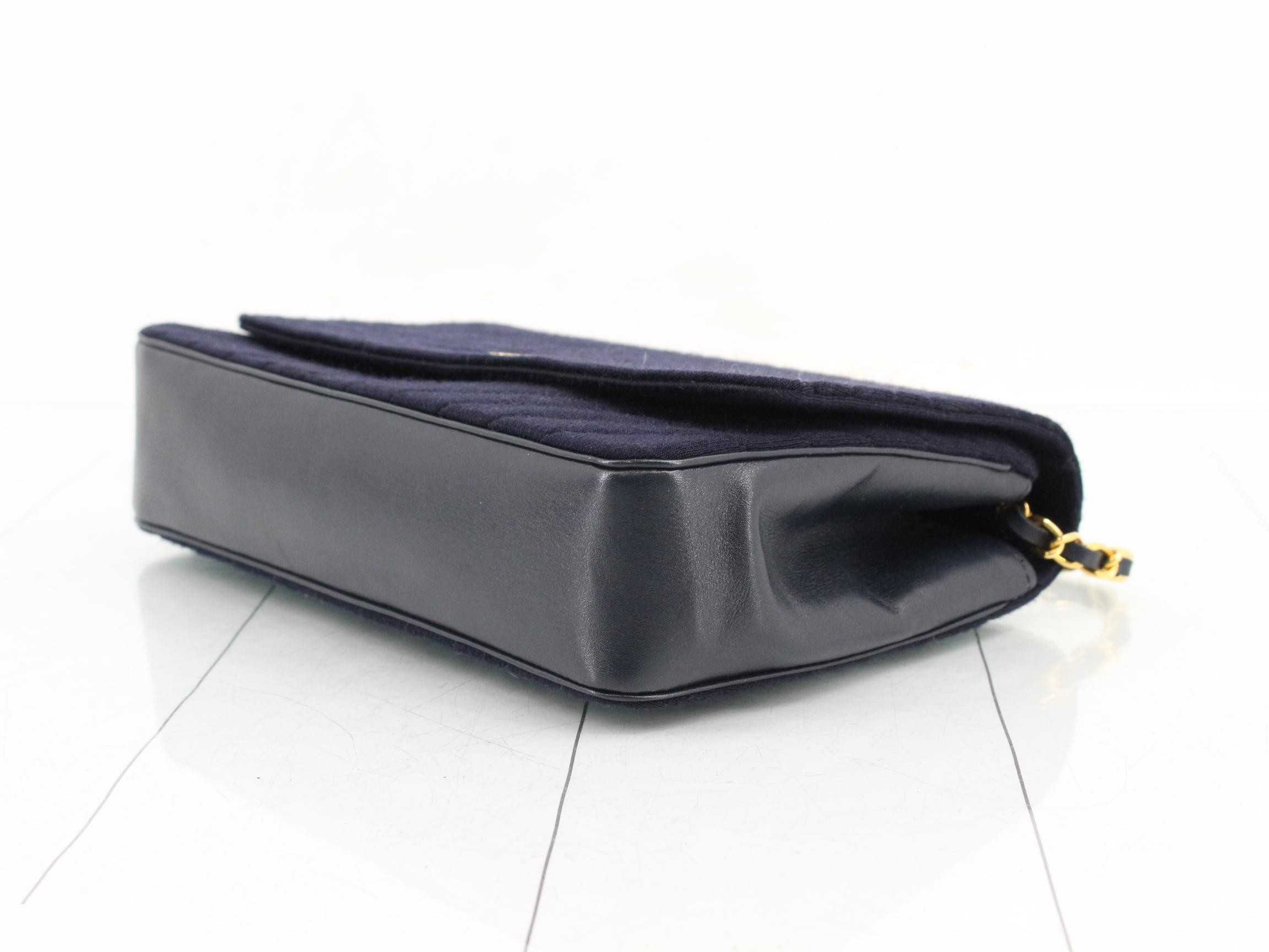 Jersey (Bag) / Shoulder Bag, Cotton, Navy — view 6