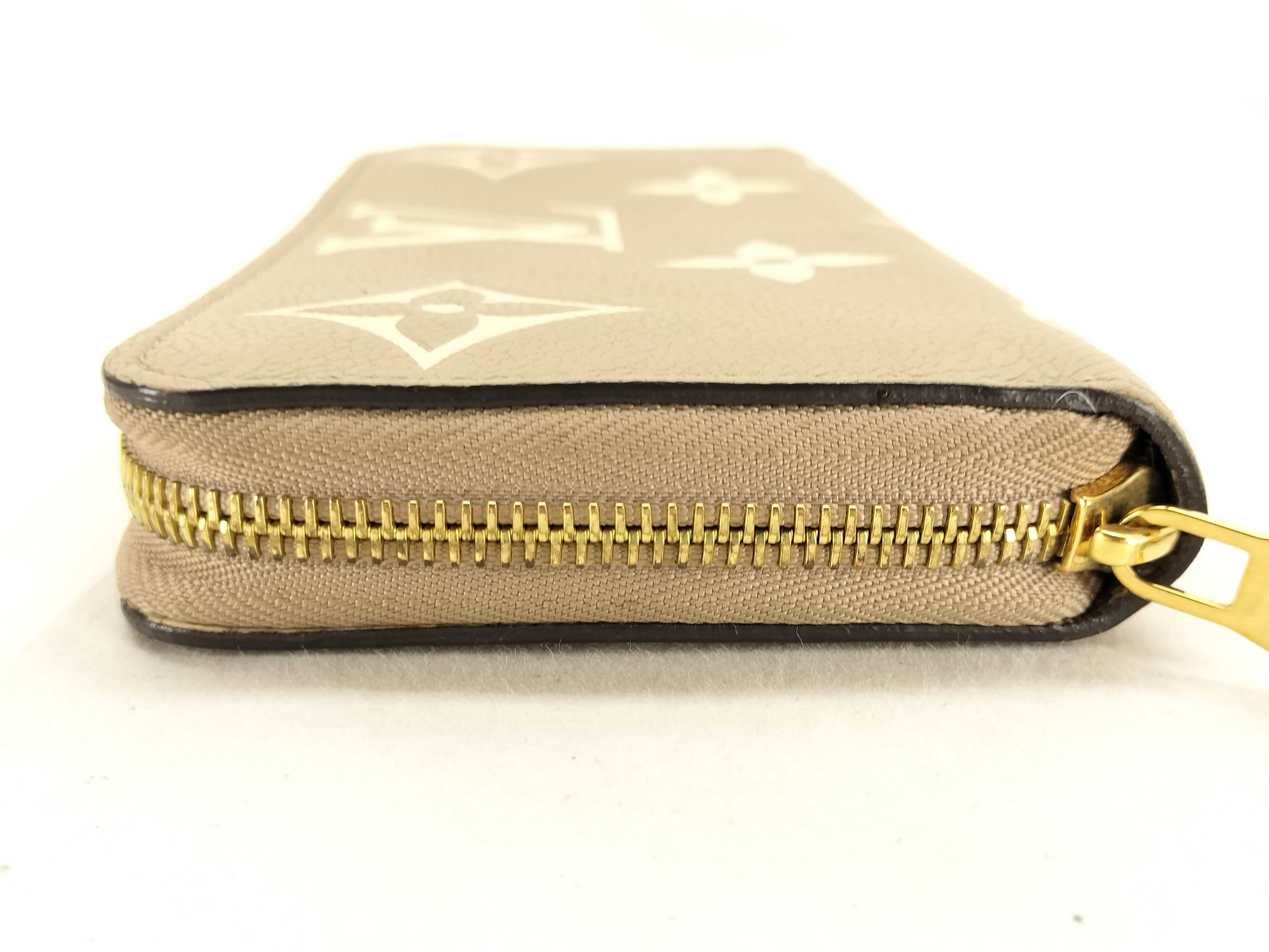 Monogram Empreinte Louis Vuitton Empreinte Zippy Wallet Beige — view 14
