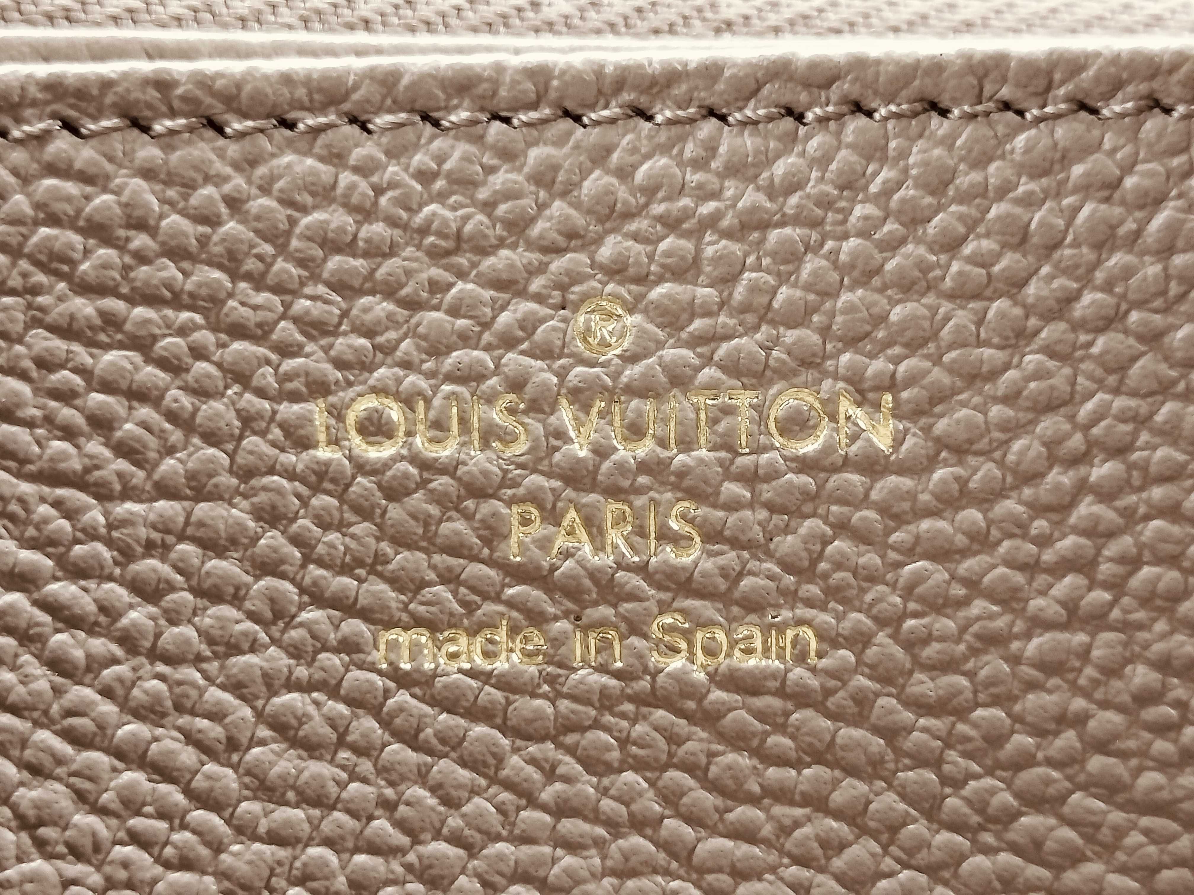 Monogram Empreinte Louis Vuitton Empreinte Zippy Wallet Beige — view 6
