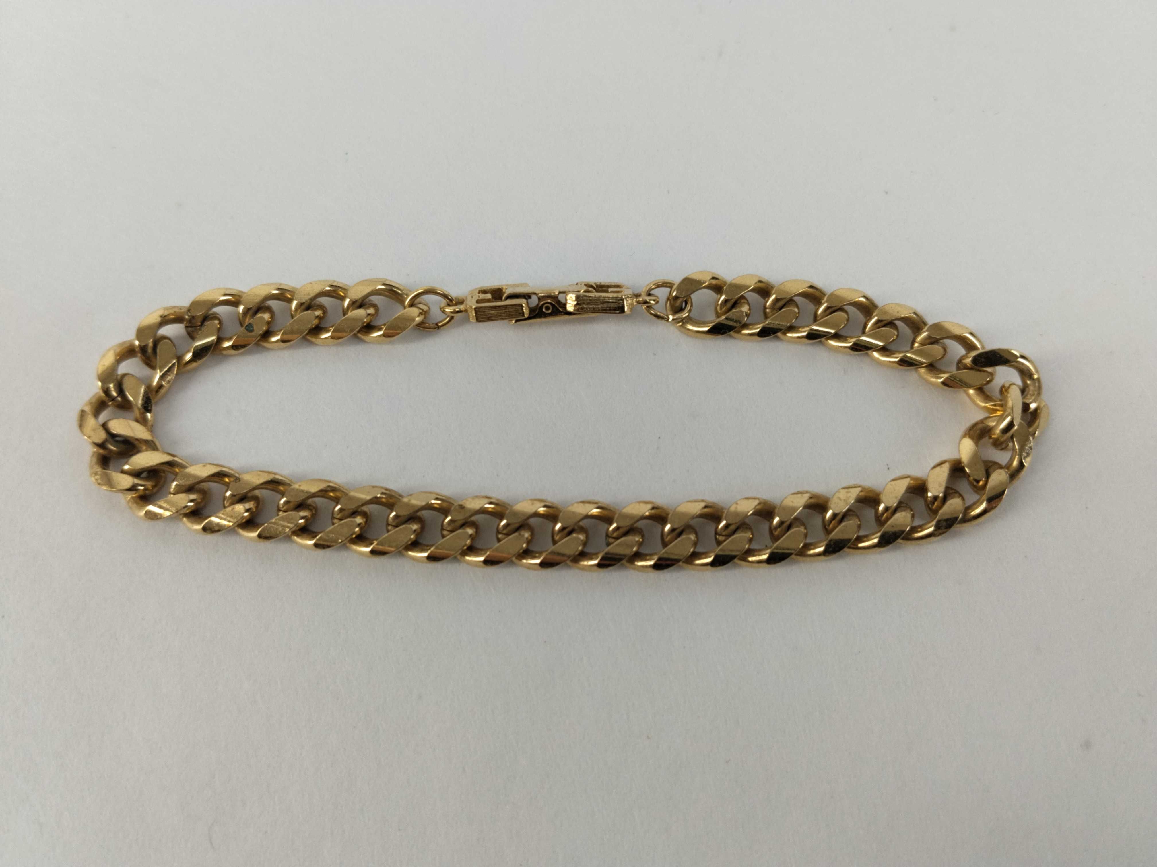 Gold Cuban Link Chain Bracelet (Bracelet/Bangle)